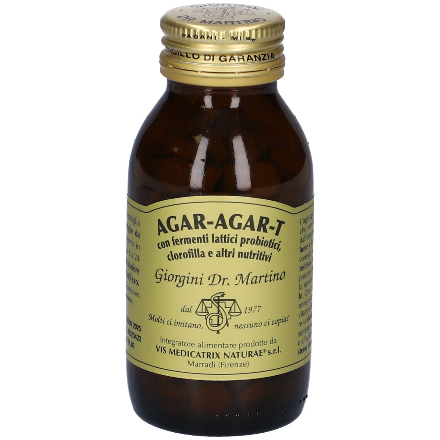 Agar Agar T Con Fermenti Lattici E Clorofilla 180 Pastiglie