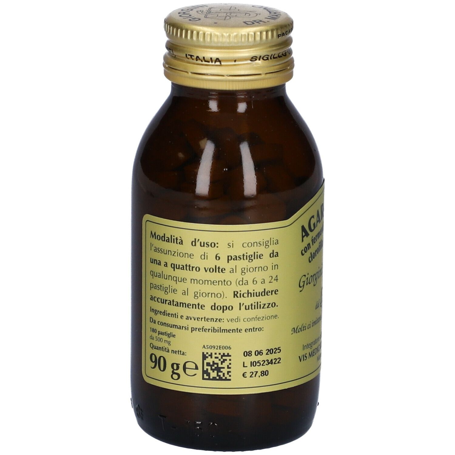 Agar Agar T Con Fermenti Lattici E Clorofilla 180 Pastiglie