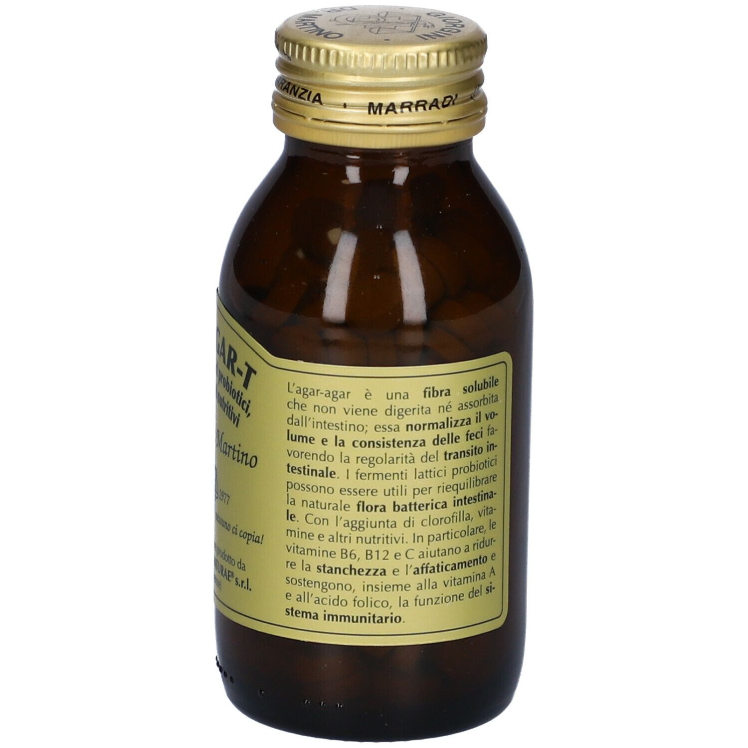 Agar Agar T Con Fermenti Lattici E Clorofilla 180 Pastiglie