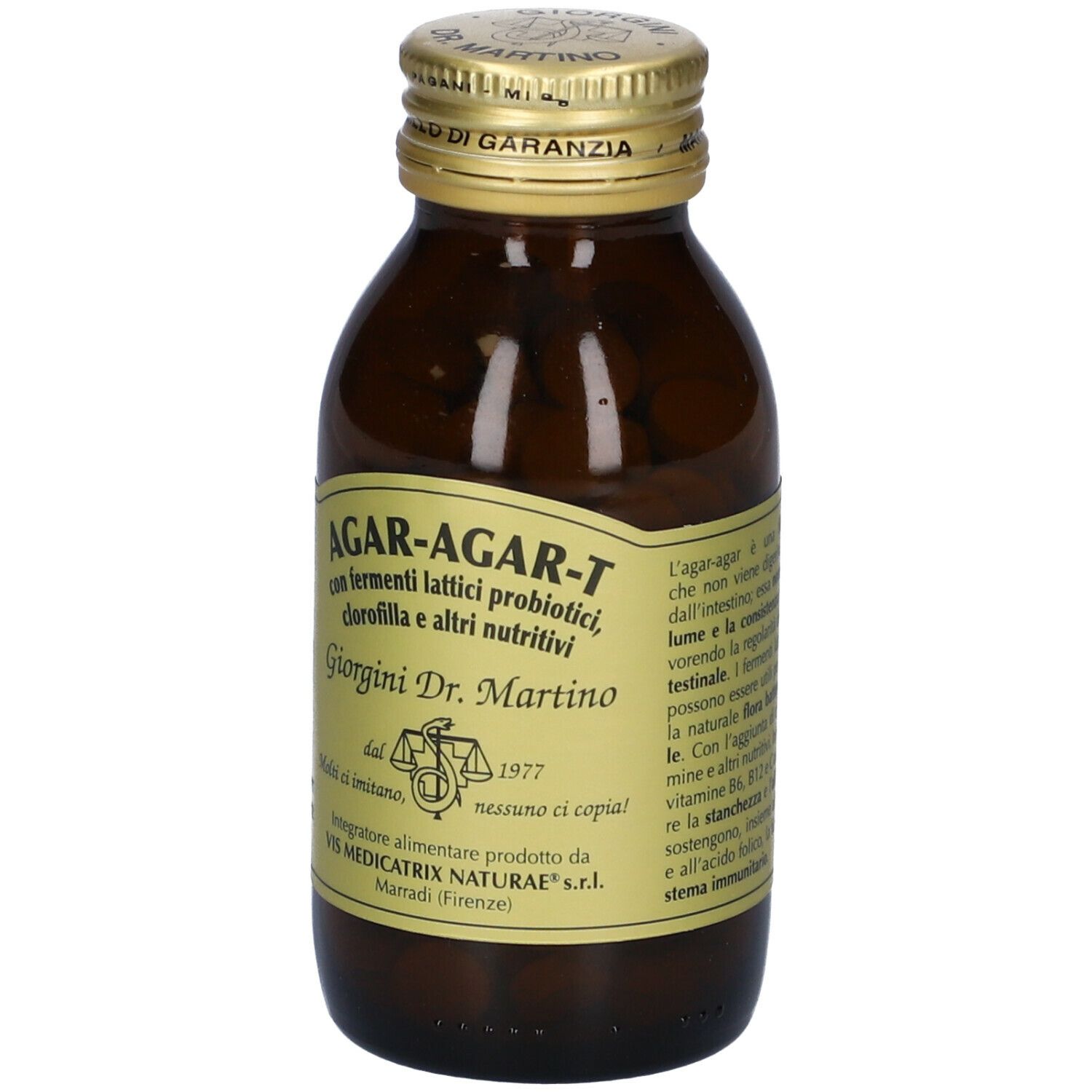 Agar Agar T Con Fermenti Lattici E Clorofilla 180 Pastiglie
