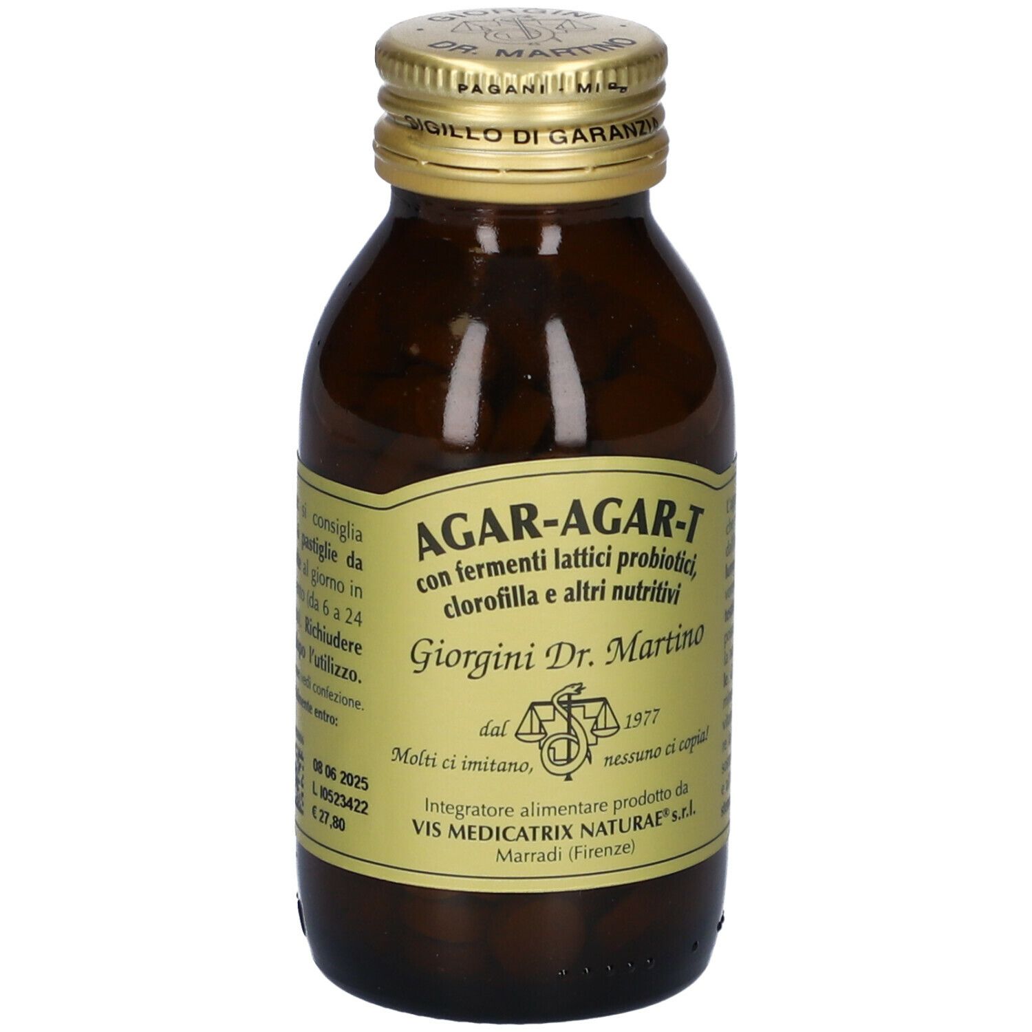 Agar Agar T Con Fermenti Lattici E Clorofilla 180 Pastiglie