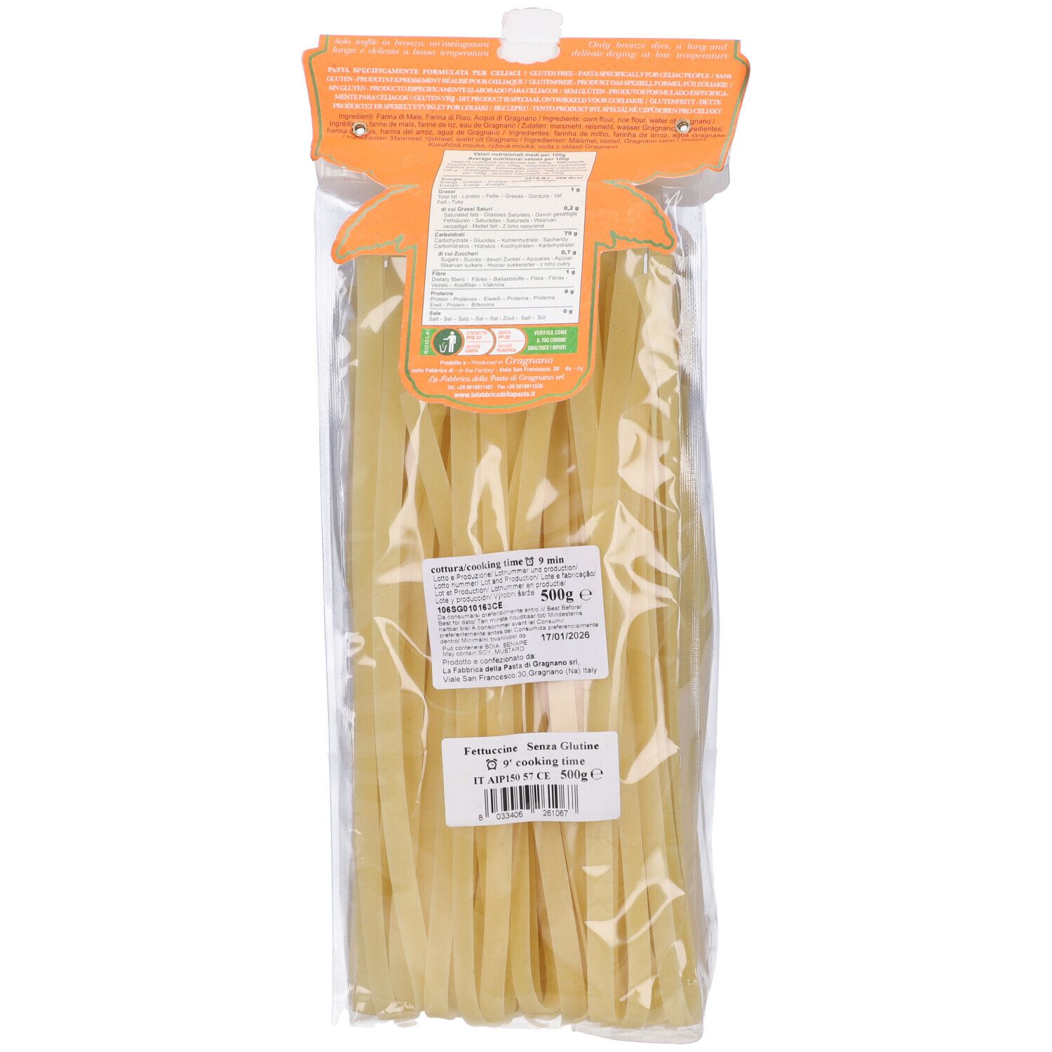 La Fabbrica della Pasta Le Fettuccine Senza Glutine