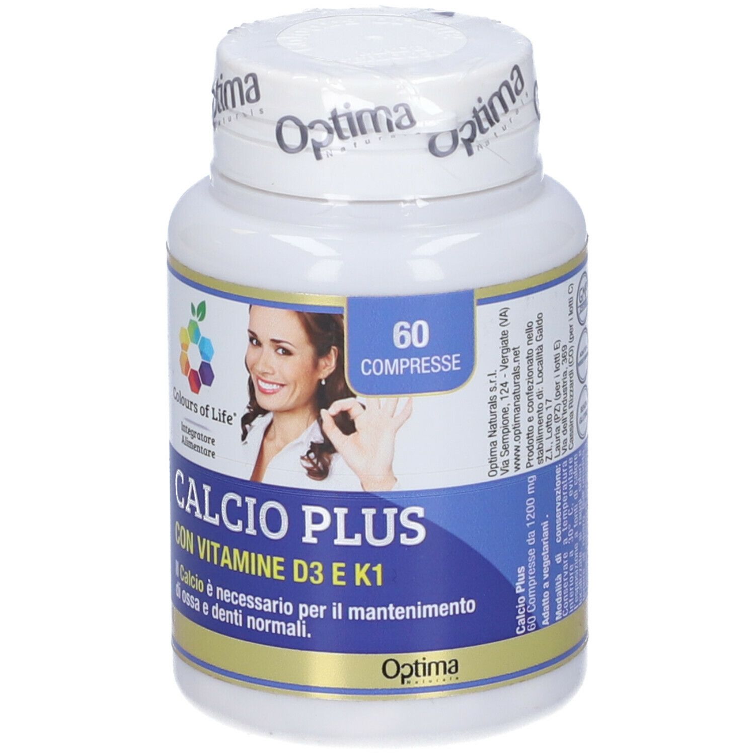 Colours Of Life Calcio Plus 60 Compresse 1200 Mg