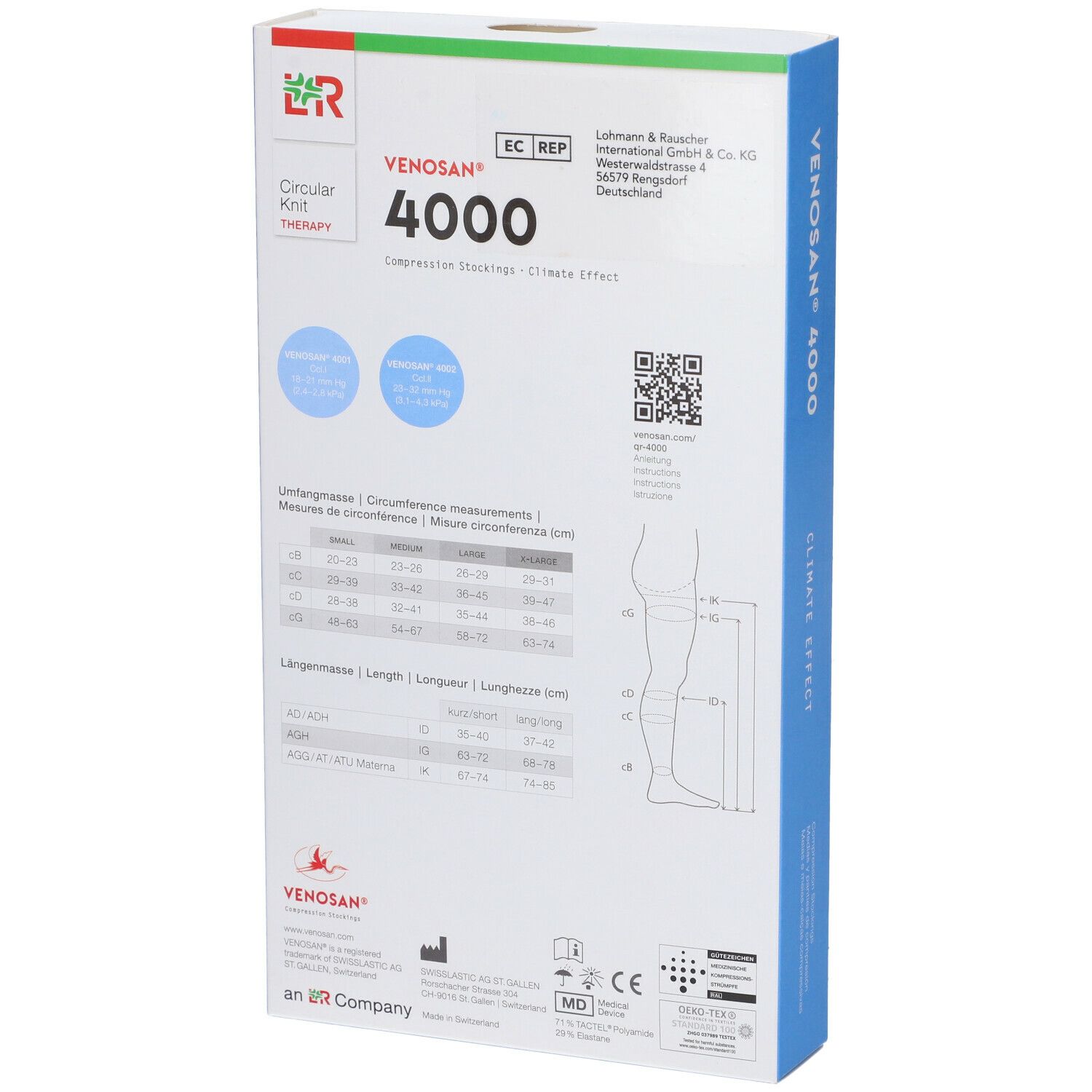 Venosan 4001 K1 Autoreggente Messico Lungo Punta Aperta L