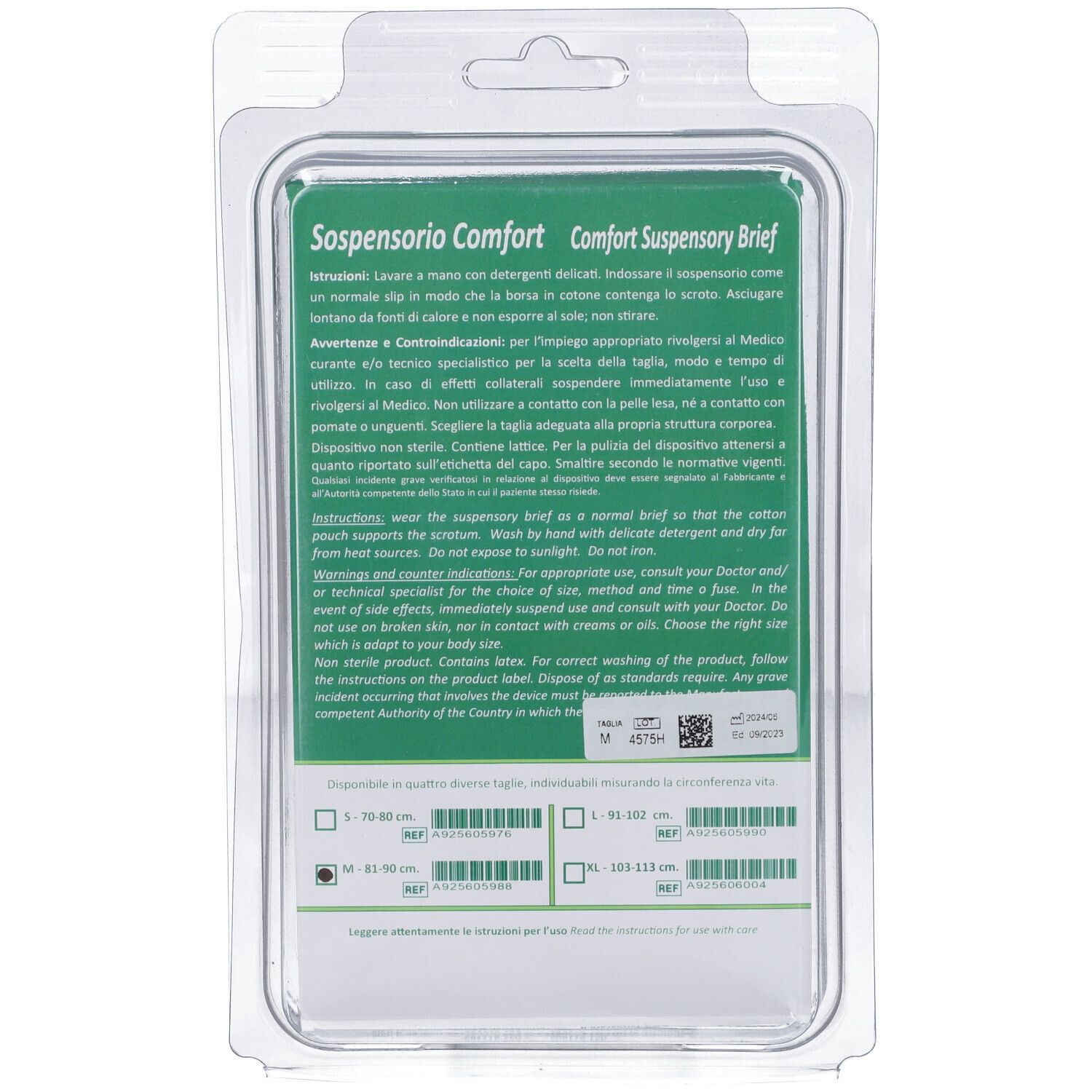 Sospensorio Comfort M 81-90 M