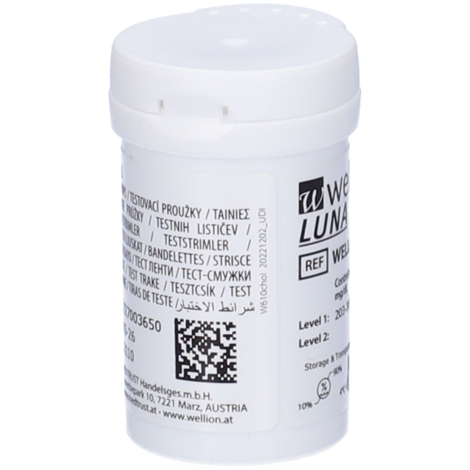 Wellion Luna 10 Strips Strisce Per Misurazione Colesterolo