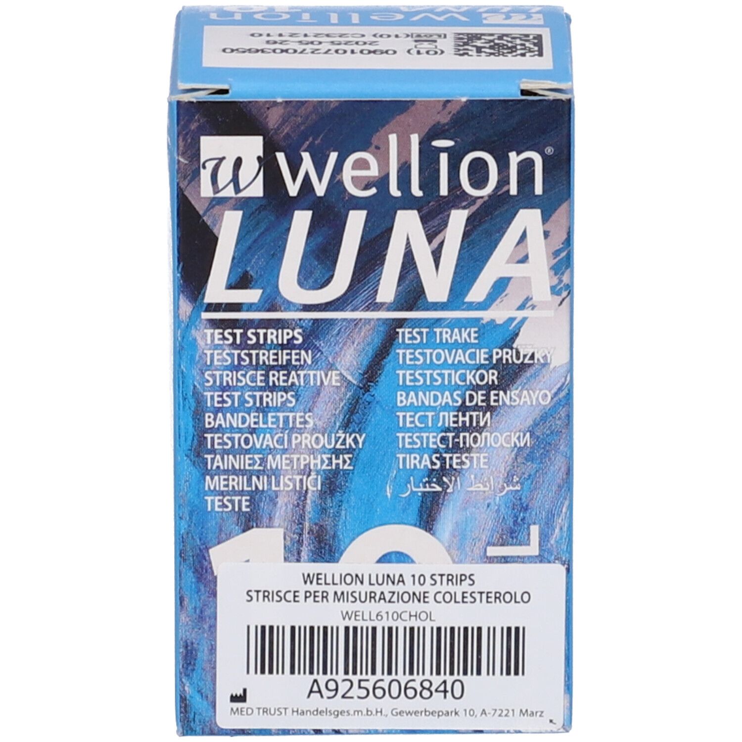Wellion Luna 10 Strips Strisce Per Misurazione Colesterolo