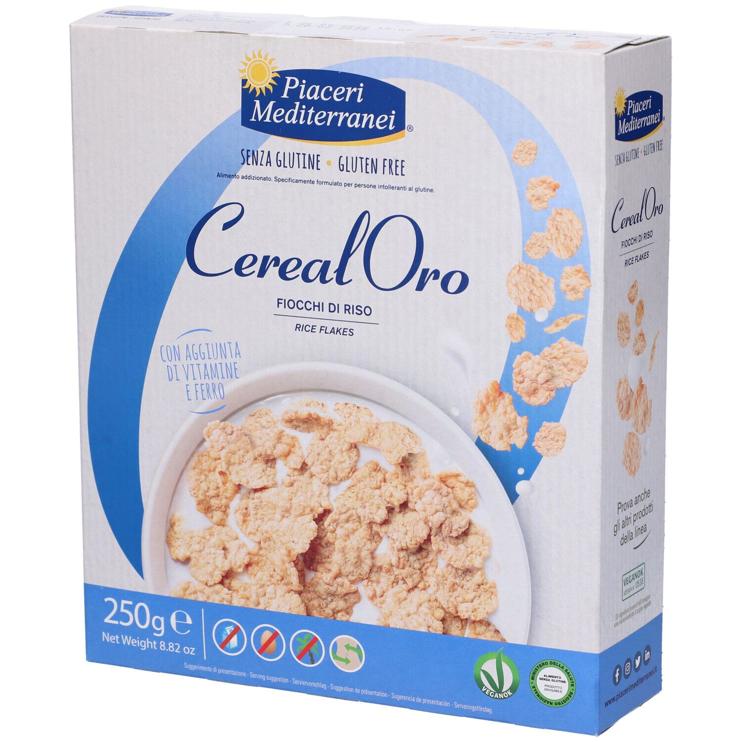 Piaceri Mediterranei® Cereal Oro Fiocchi di Riso 250 g