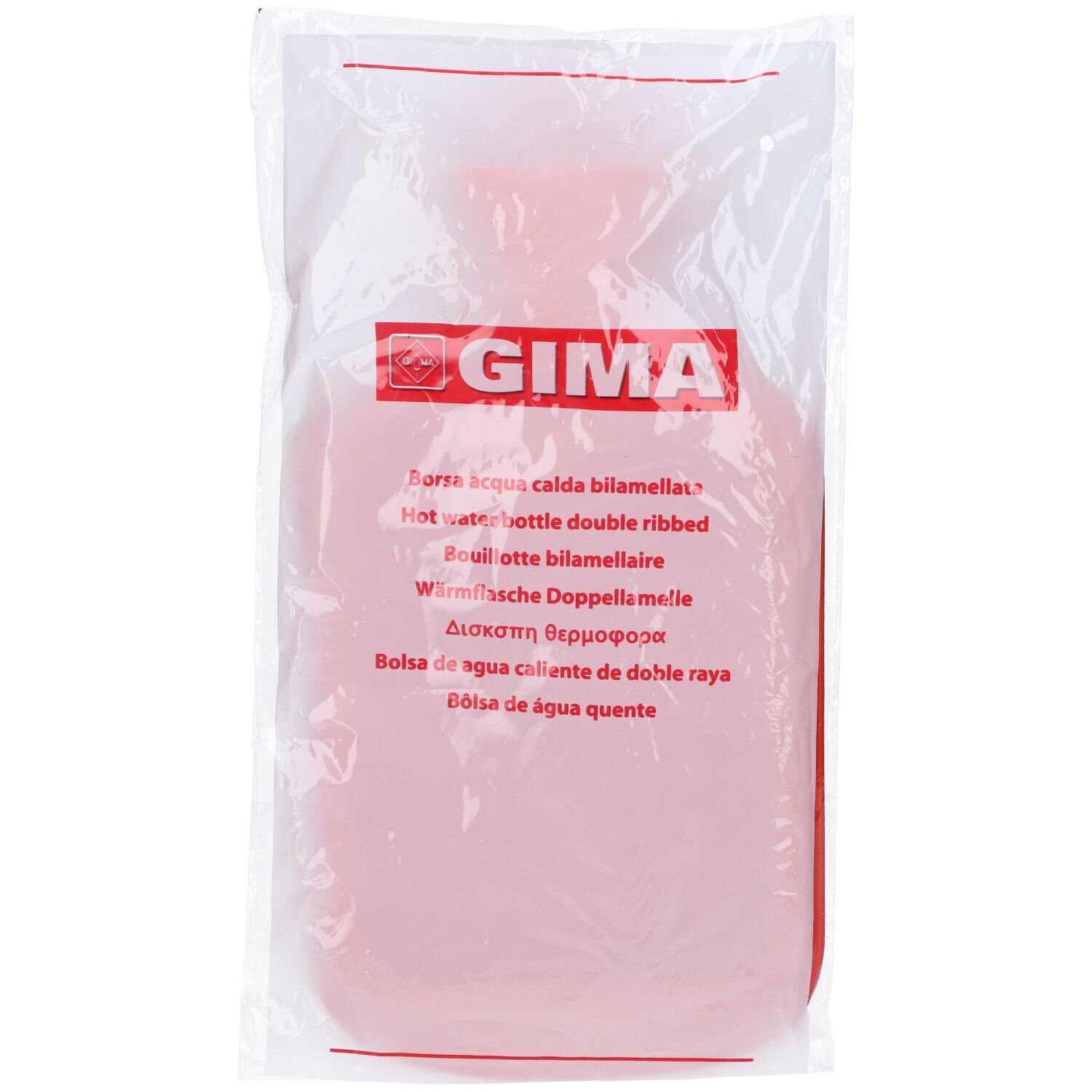 Borsa Acqua Calda Bilamellata Rossa