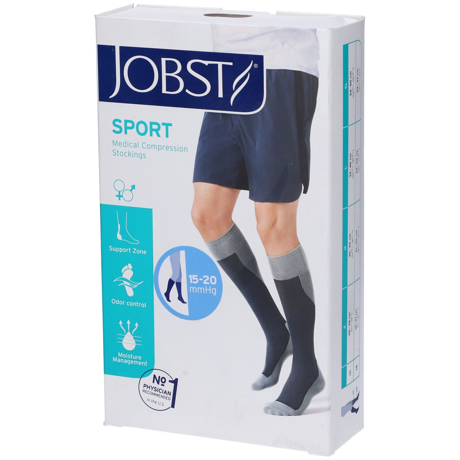 Jobst Sport 15-20mmHg Bianco Taglia L