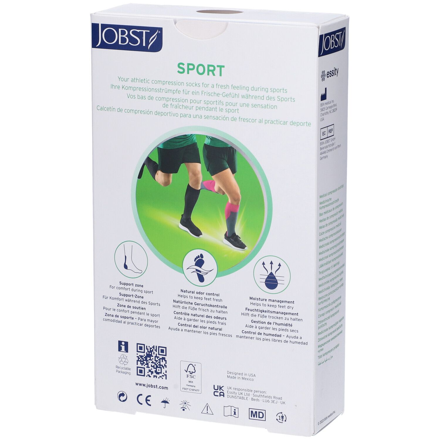 JOBST SPORT 15-20mmHg GRIGIO M