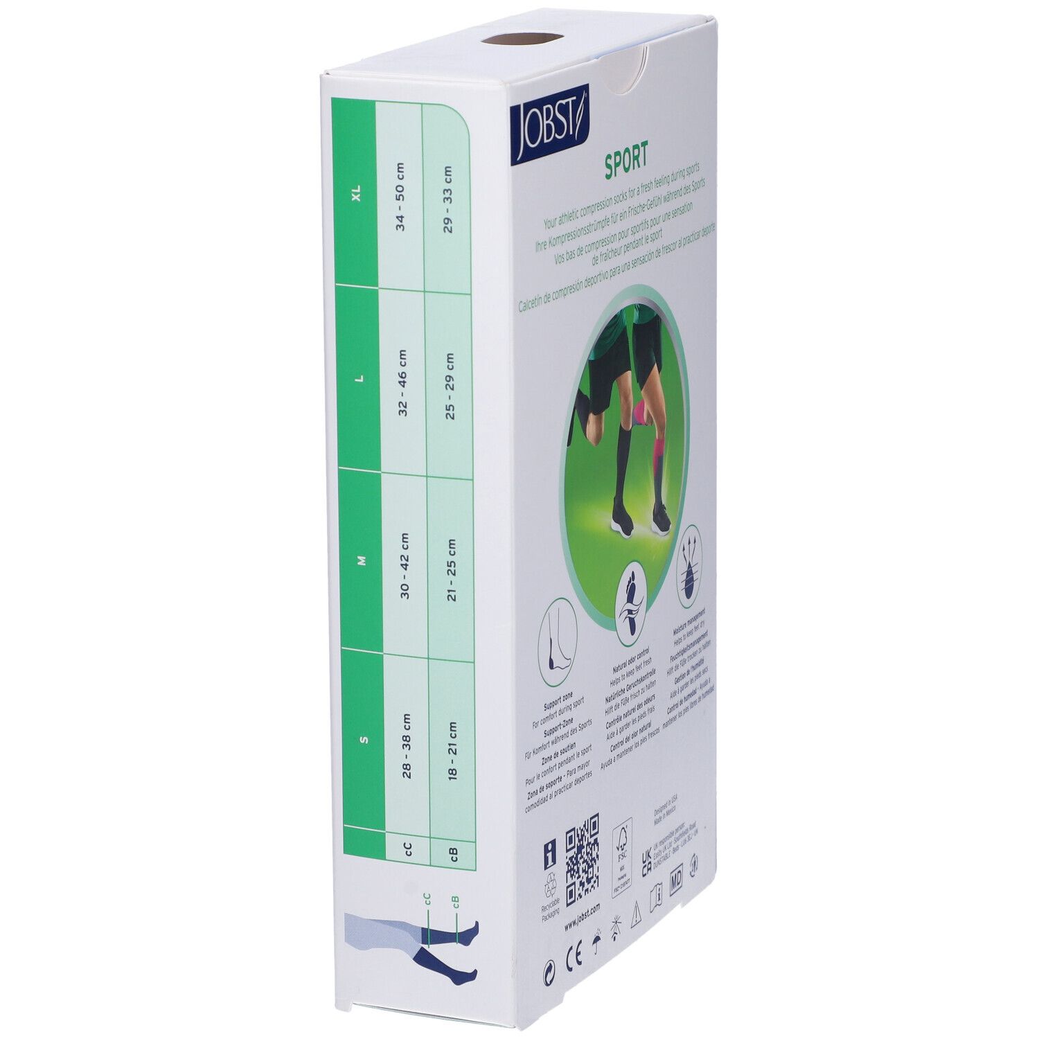 JOBST SPORT 15-20mmHg GRIGIO M
