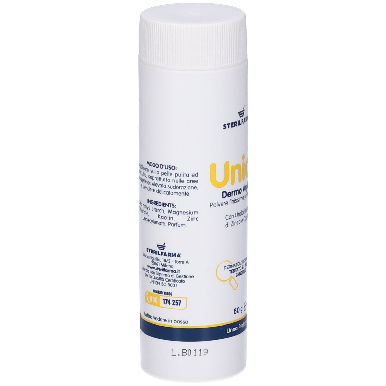 Unico Dermo Argilla Polvere Senza Talco 50 G