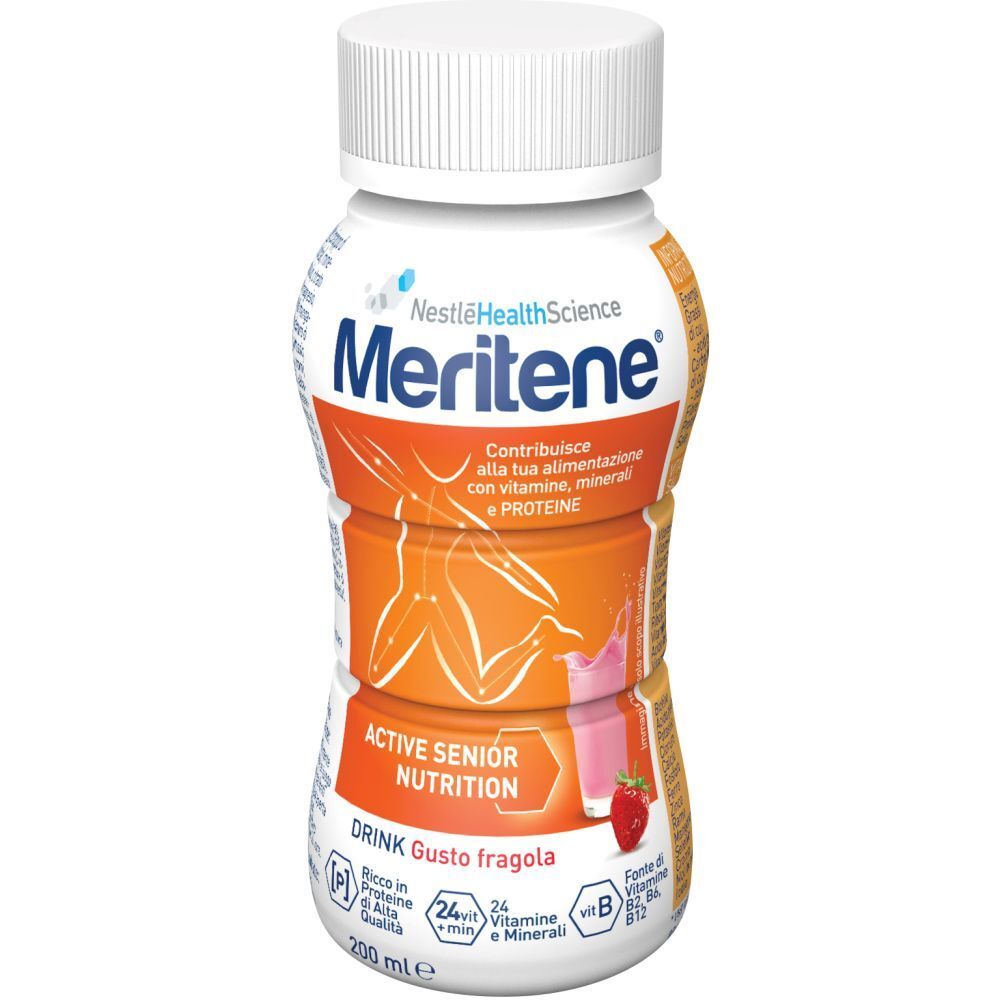 Nestlè Meritene Protein Drink Nutrizione ed Energia Gusto Fragola