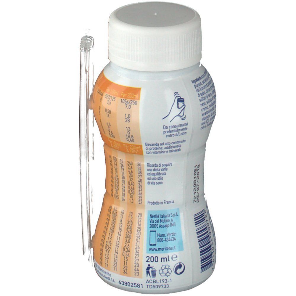 Nestlè Meritene Protein Drink Nutrizione ed Energia Gusto Fragola