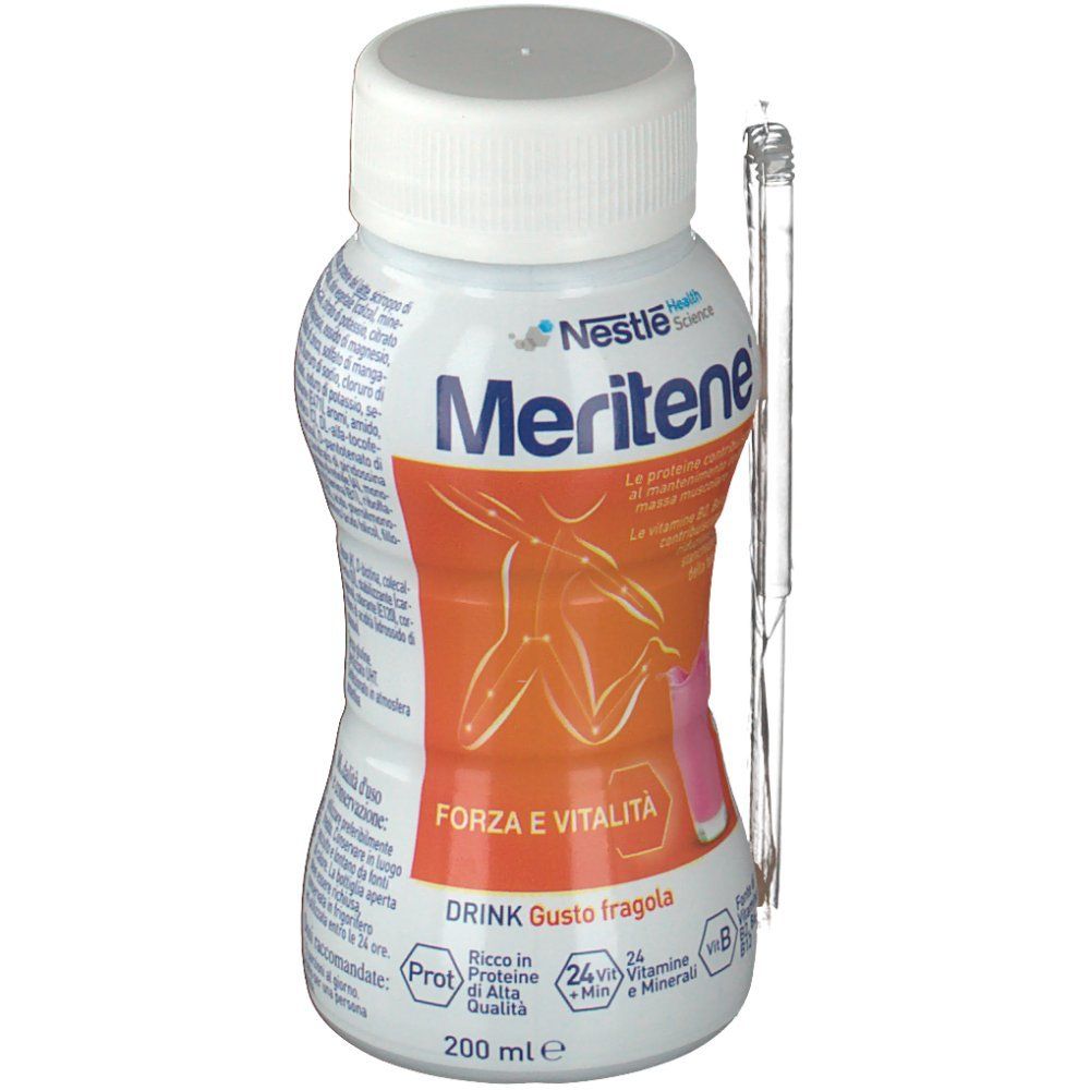 Nestlè Meritene Protein Drink Nutrizione ed Energia Gusto Fragola