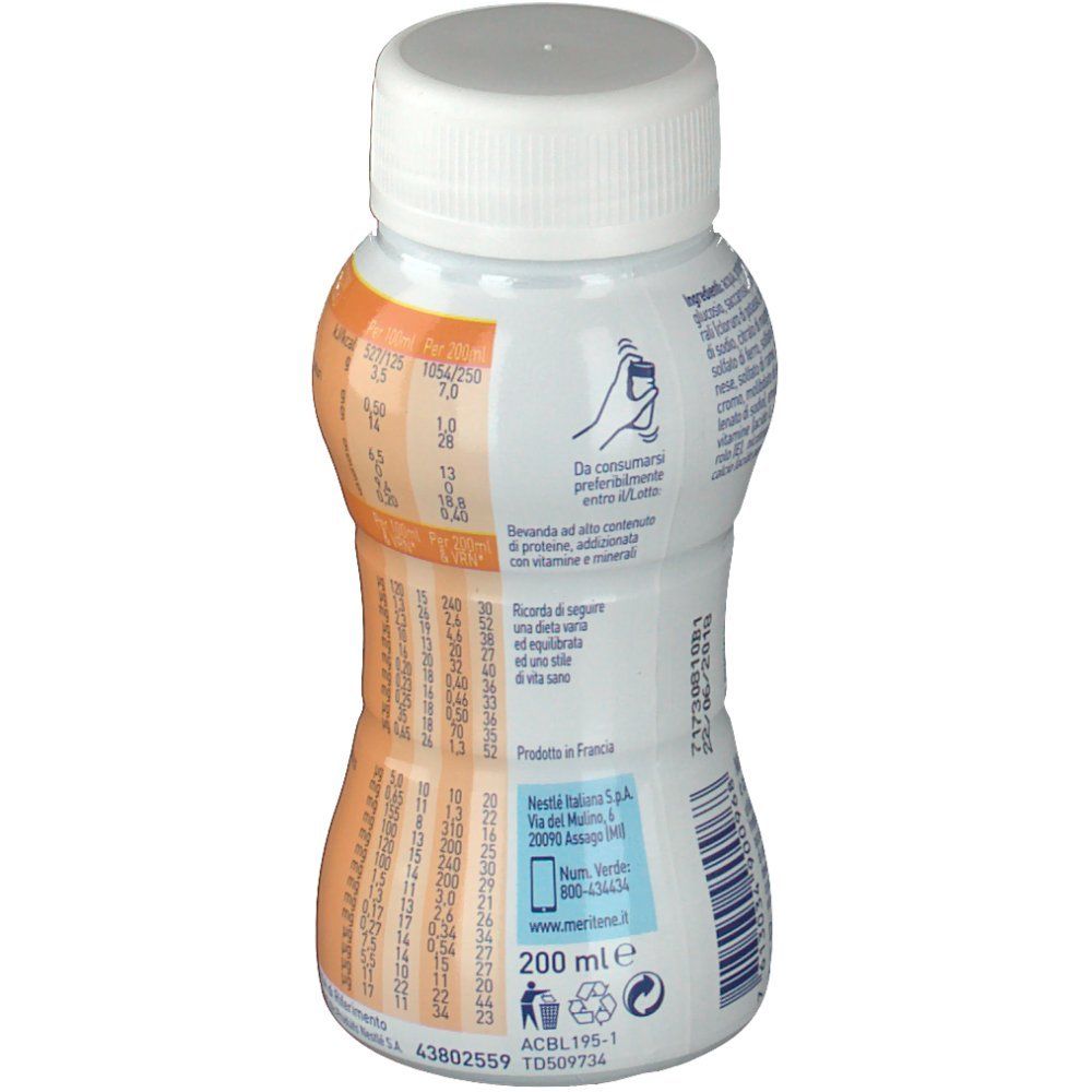 Nestlè Meritene Protein Drink Nutrizione ed Energia Gusto Albicocca