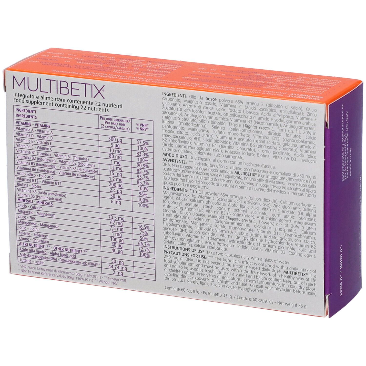 Multibetix 60 Capsule