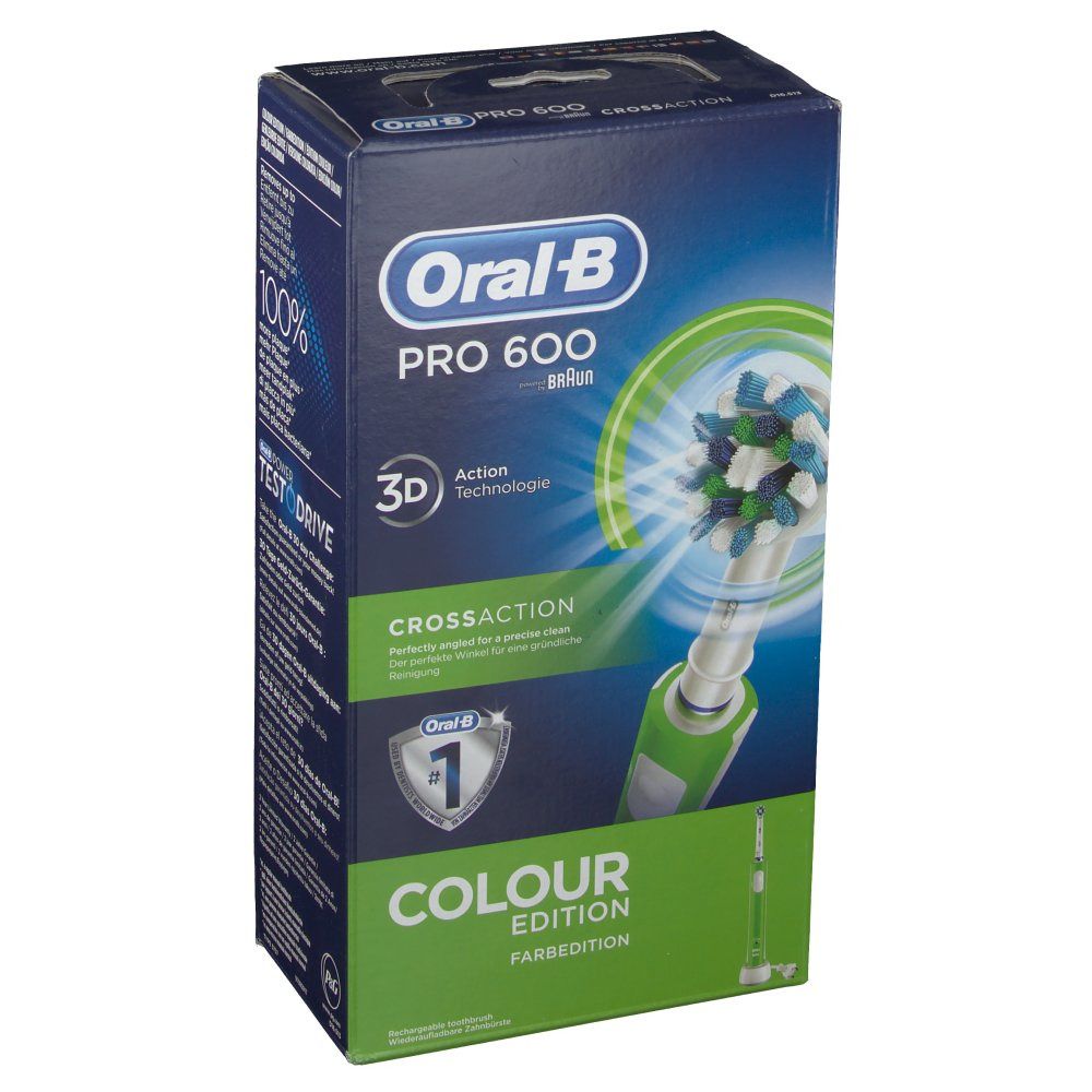 Oral-B® Pro 600 Spazzolino Elettrico CrossAction Braun Edizione Verde