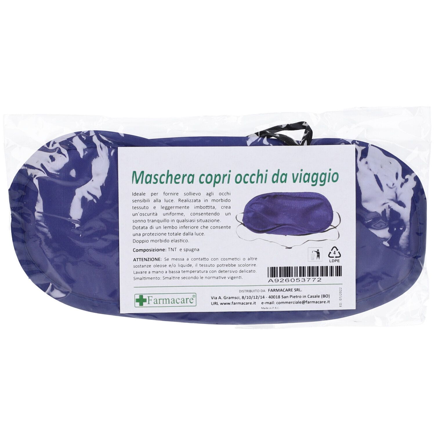 Maschera Copri Occhi Viaggio