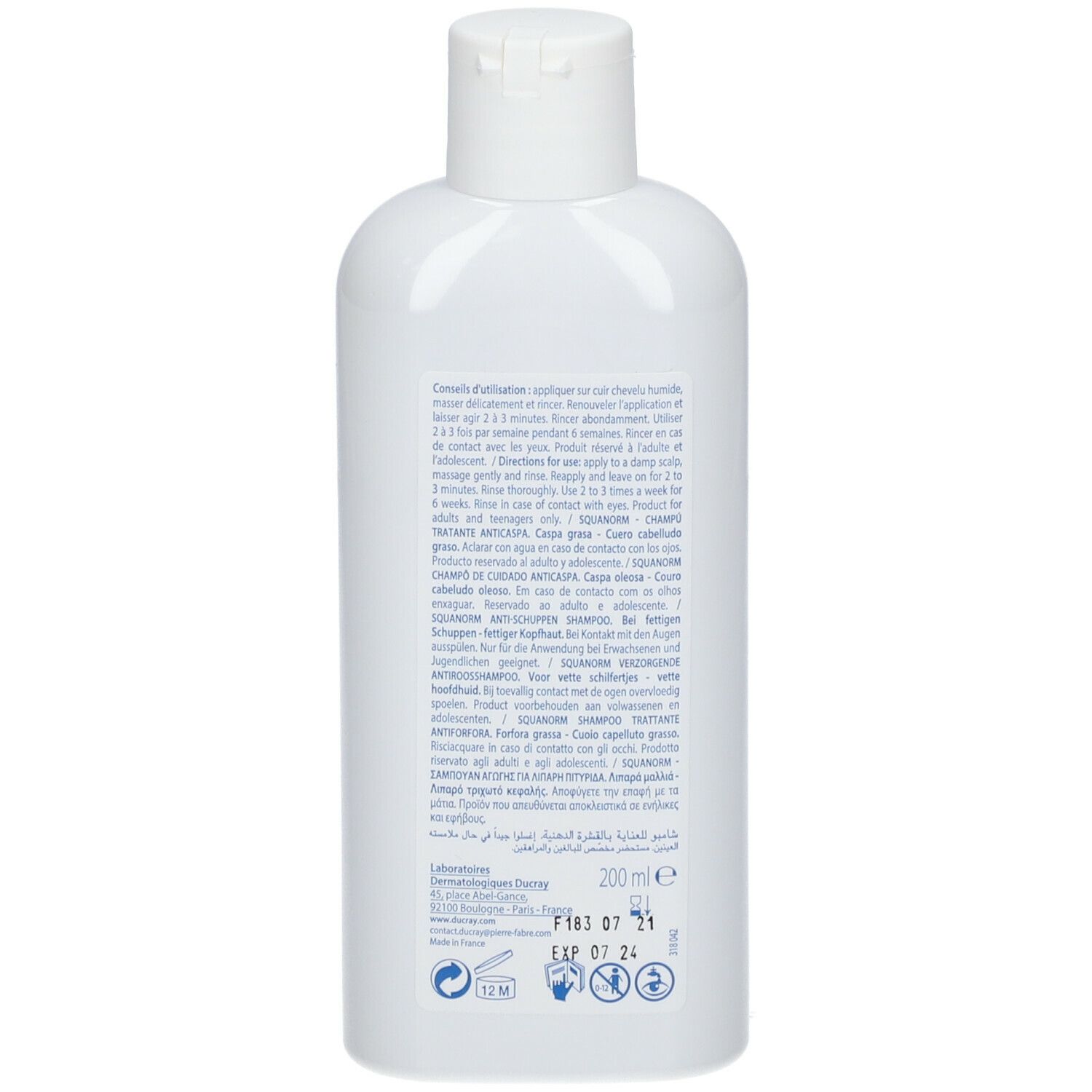 DUCRAY Squanorm Shampoo Trattante Anti-Forfora Grassa