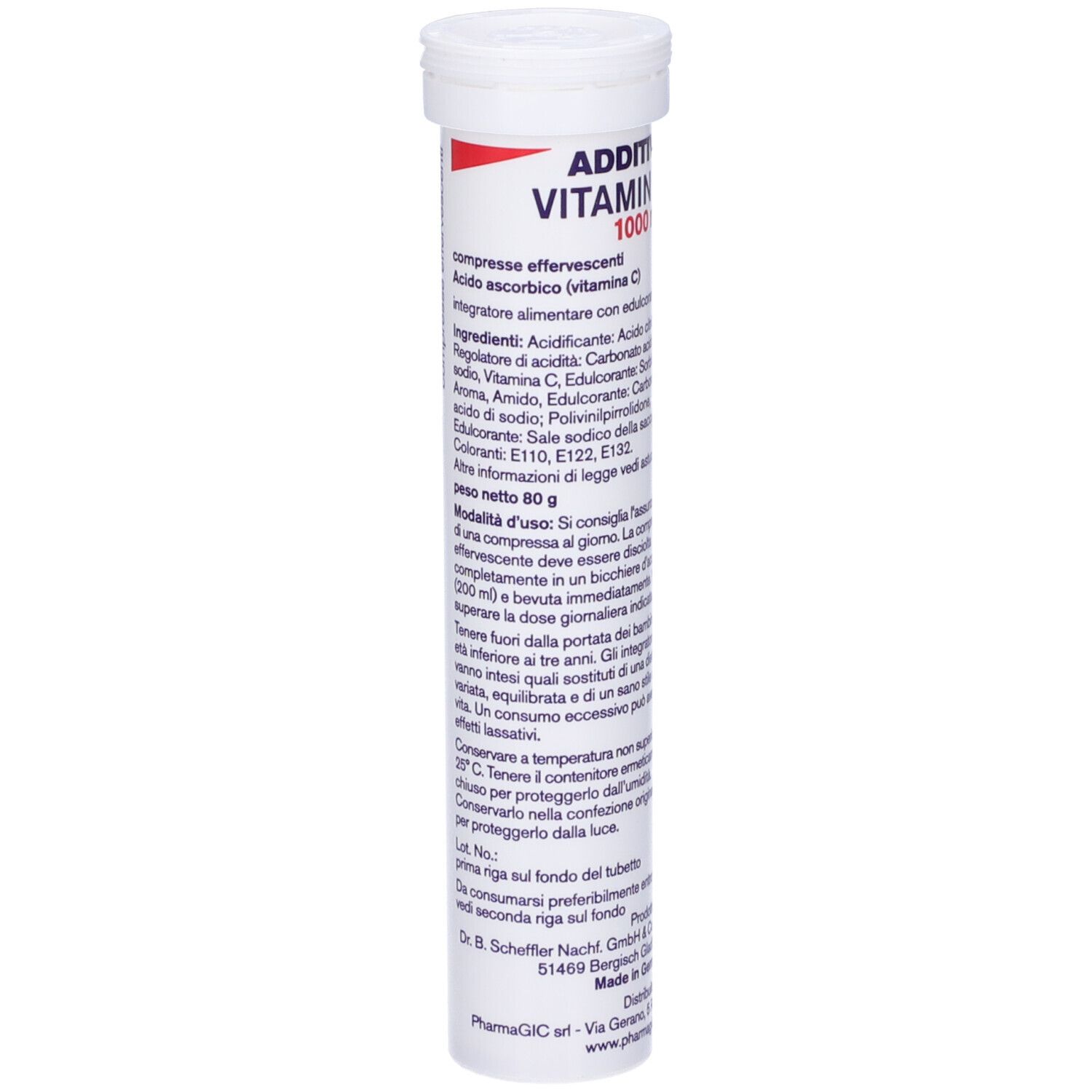 Additiva Vitamina C Arancia Rossa 1G 20 Compresse