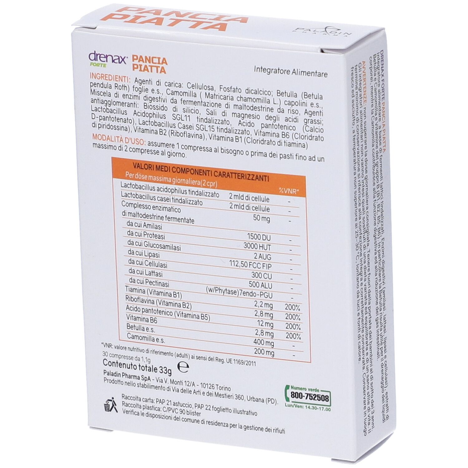 Drenax Forte Pancia Piatta Compresse