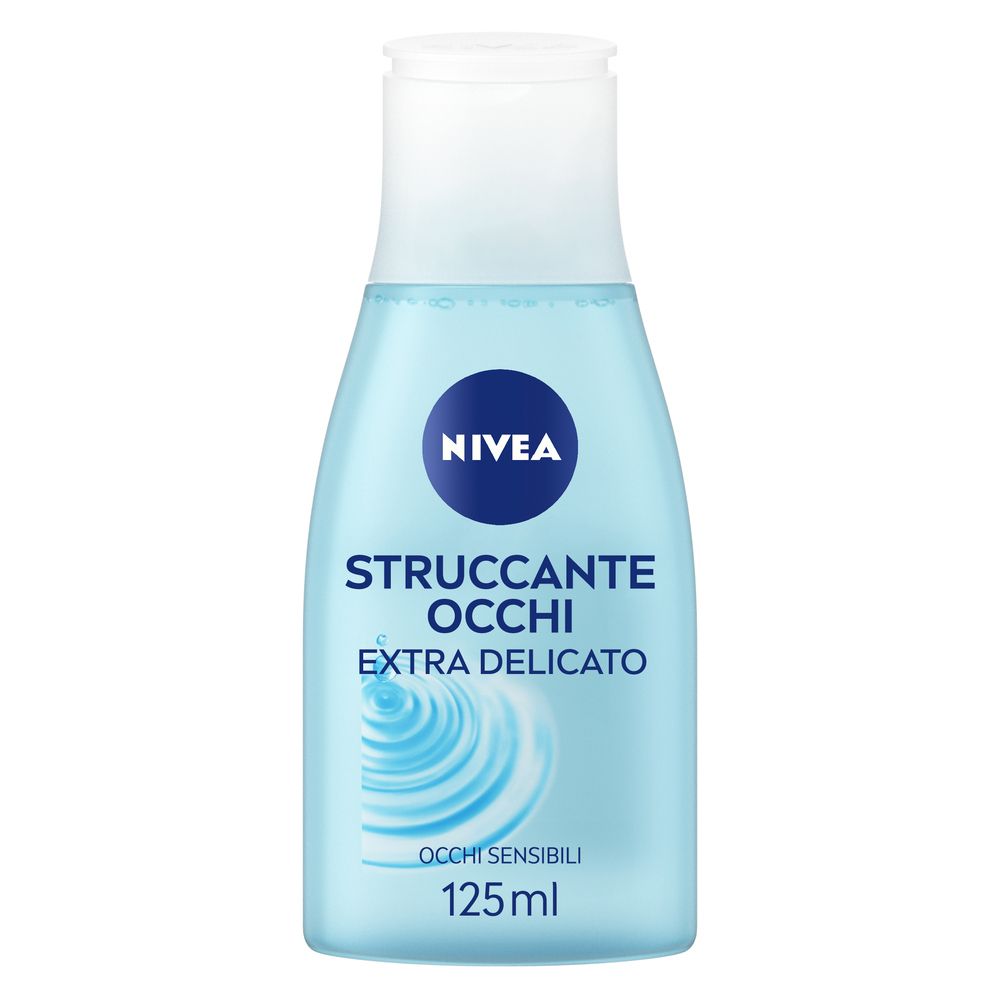 Nivea Struccante Occhi Delicato 125 ml, Struccante con Acqua Purificata per occhi sensibili
