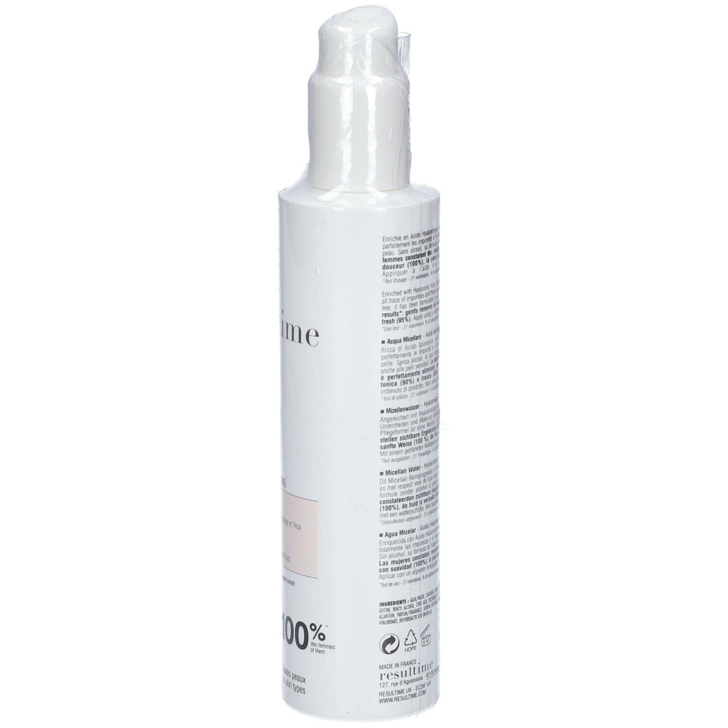 Resultime Acqua Micellare Acido Ialuronico