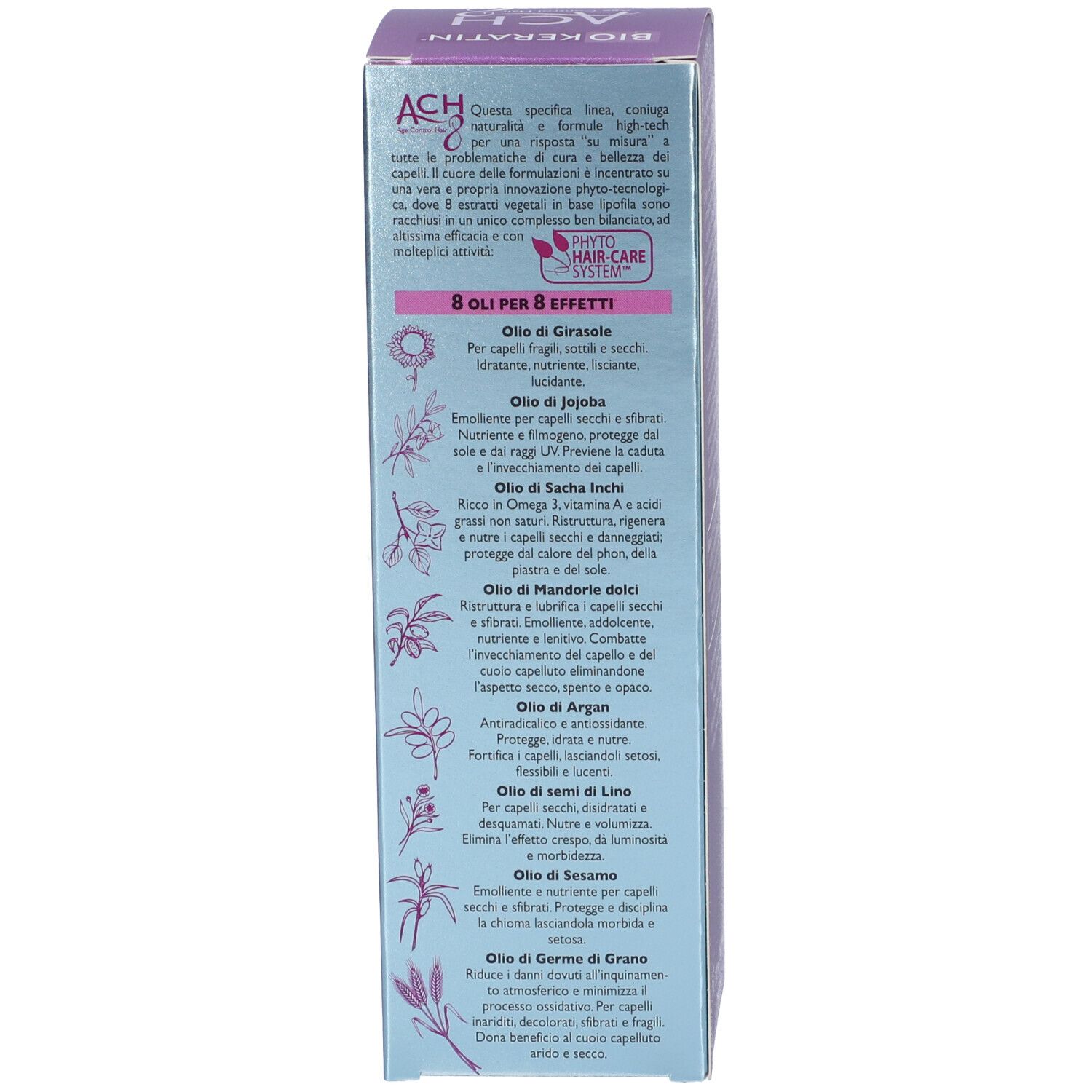 Retro della scatola. Ingredienti e informazioni. Testo in italiano. Dietalinea.