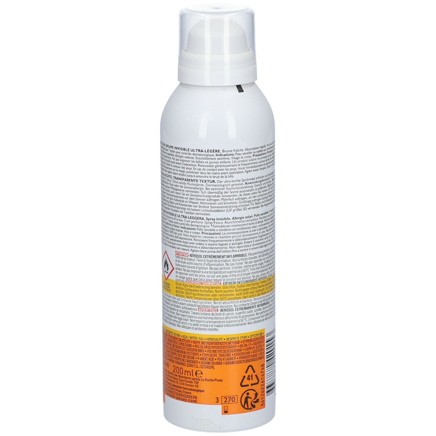 La Roche-Posay Anthelios Spray Protettivo SPF 50+ 200 ml