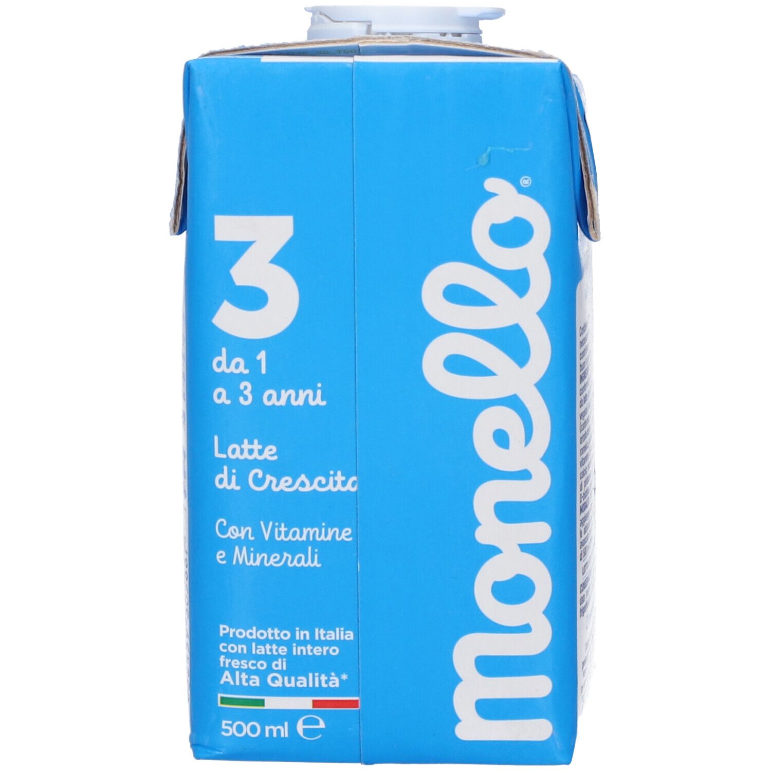 Monello latte di crescita, cartone da 500 ml, per bambini da 1 a 3 anni, con vitamine e minerali.