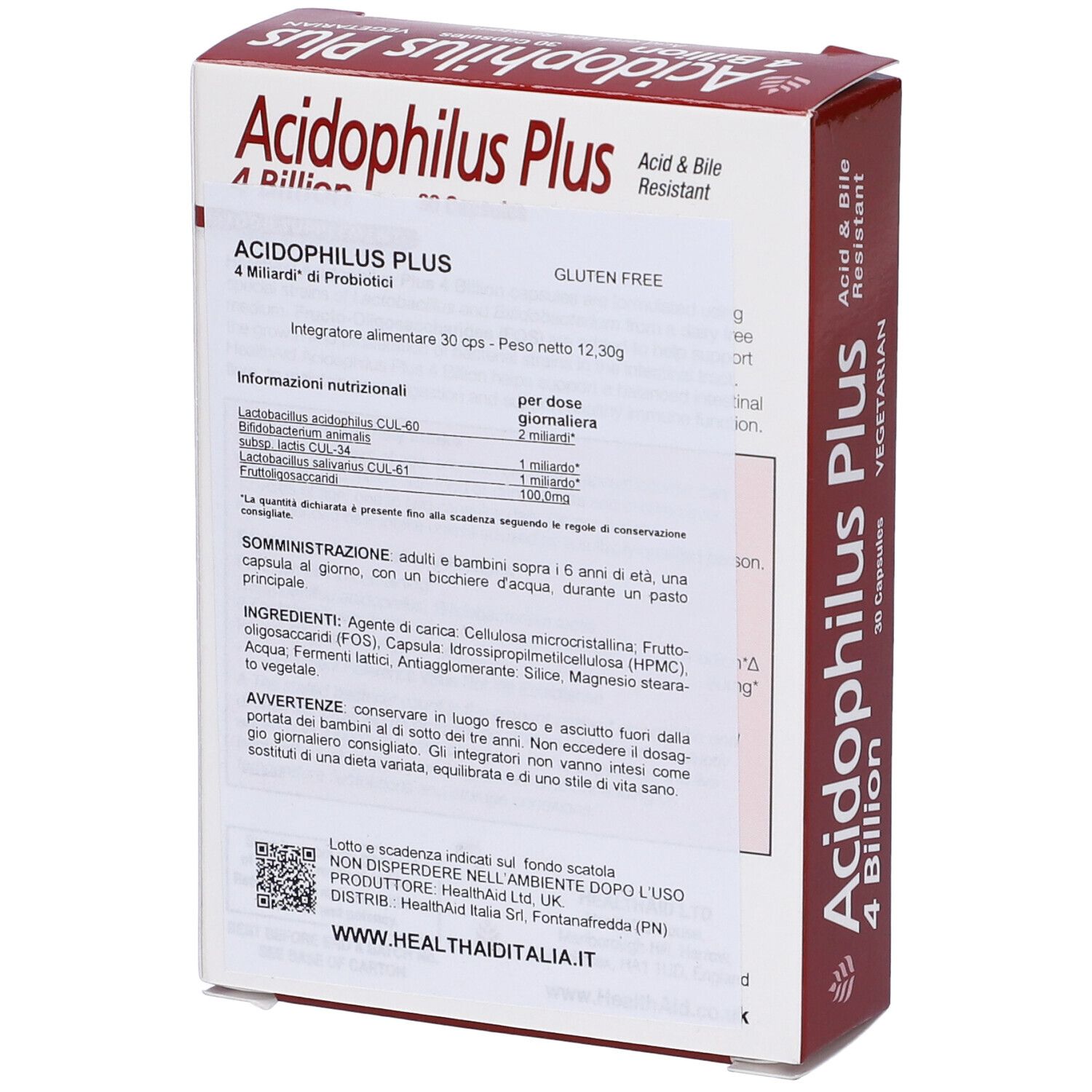Acidophilus Plus 4 Miliardi 30 Capsule