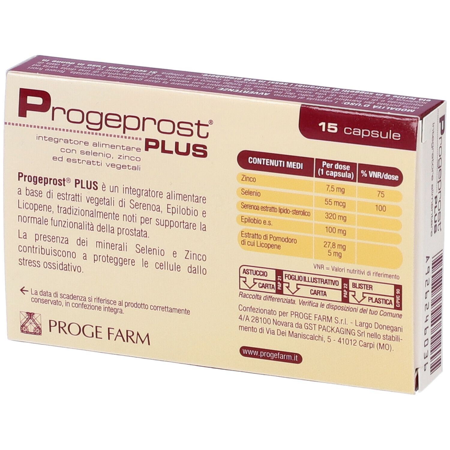 Progeprost Plus 15Cps