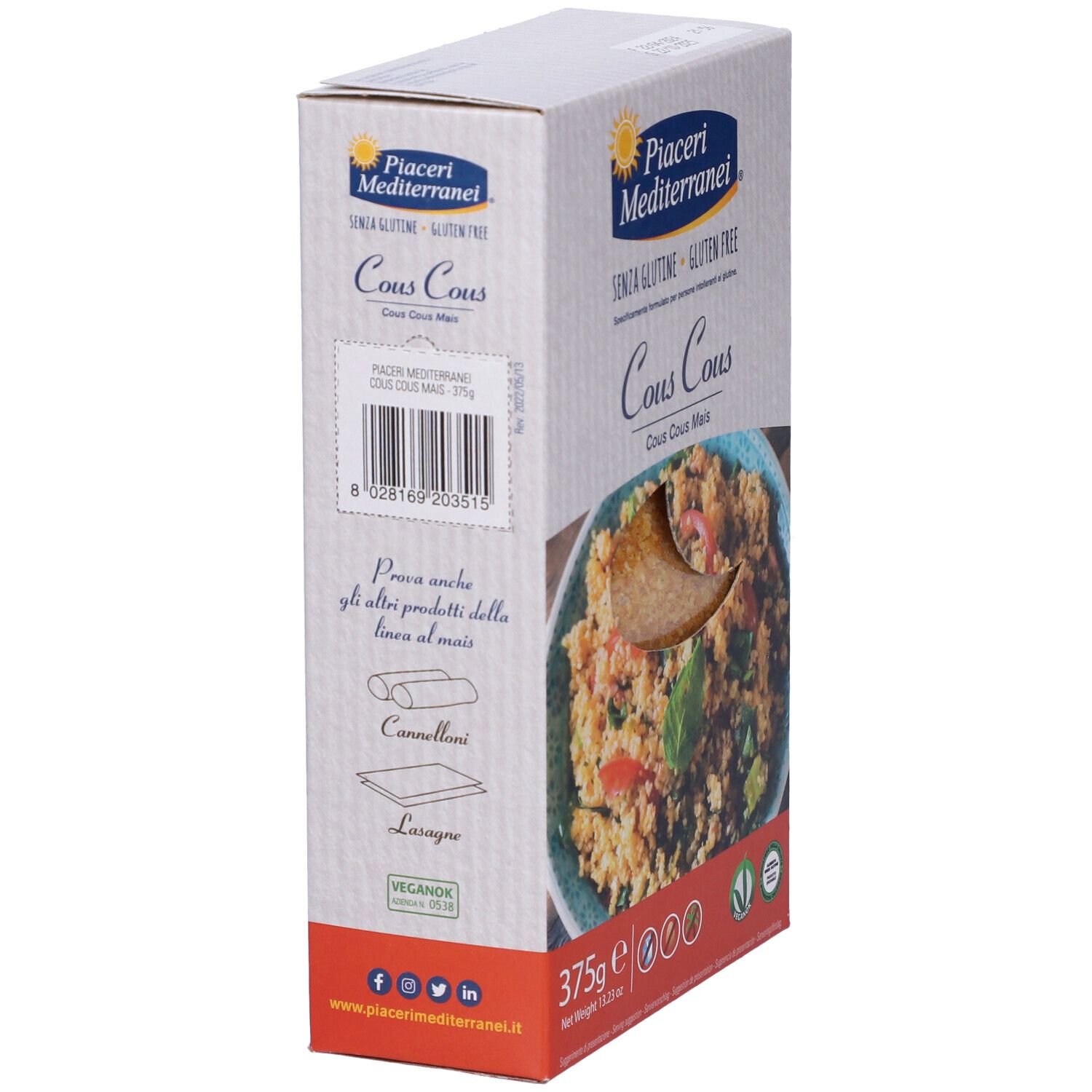 Piaceri Mediterranei Cous Cous di Mais