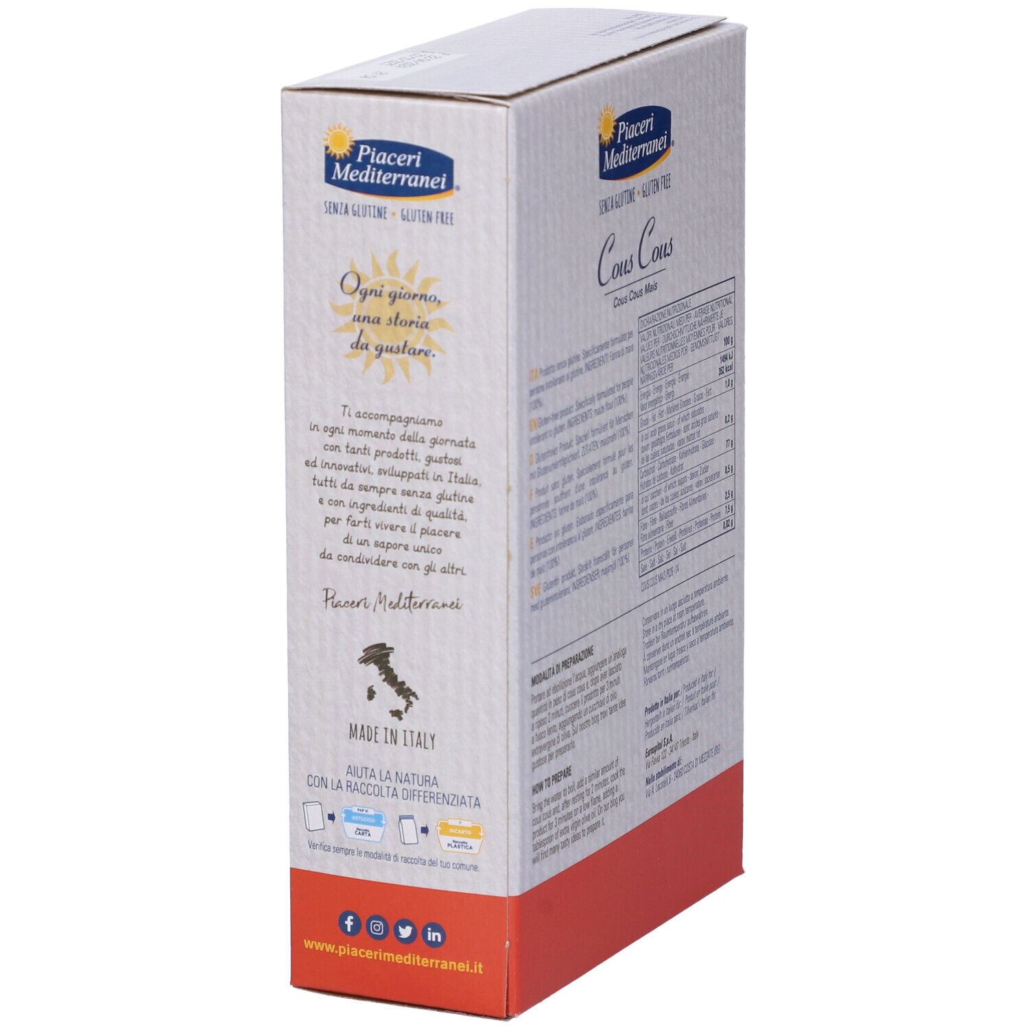 Piaceri Mediterranei Cous Cous di Mais