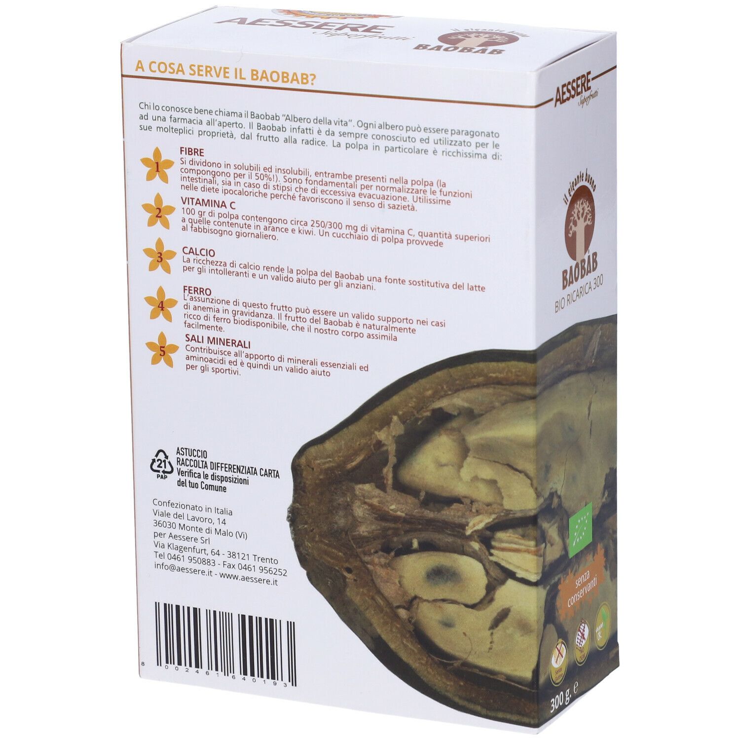 Baobab Aessere Ric Bio 300G
