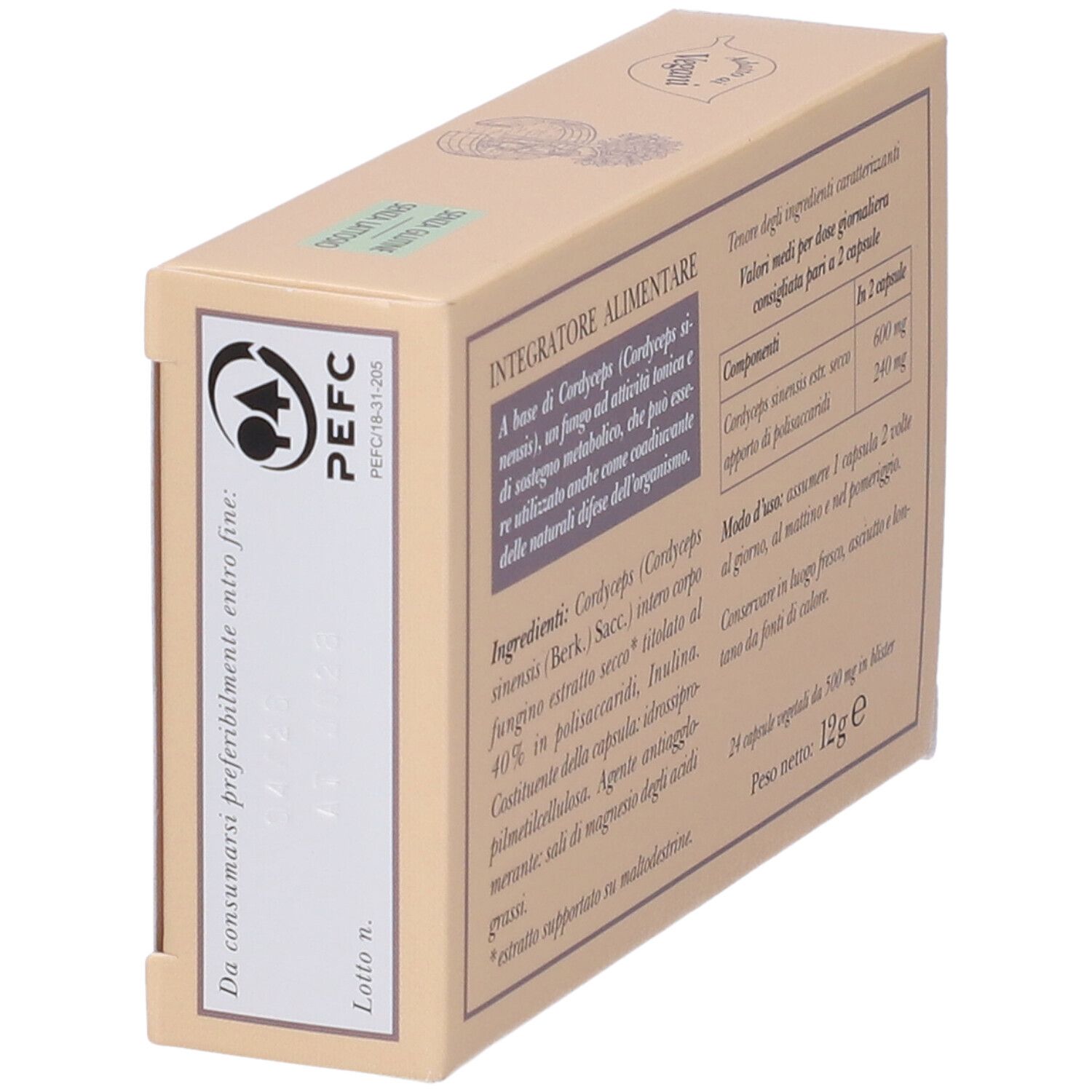 Cordyceps 24 Capsule Vegetali
