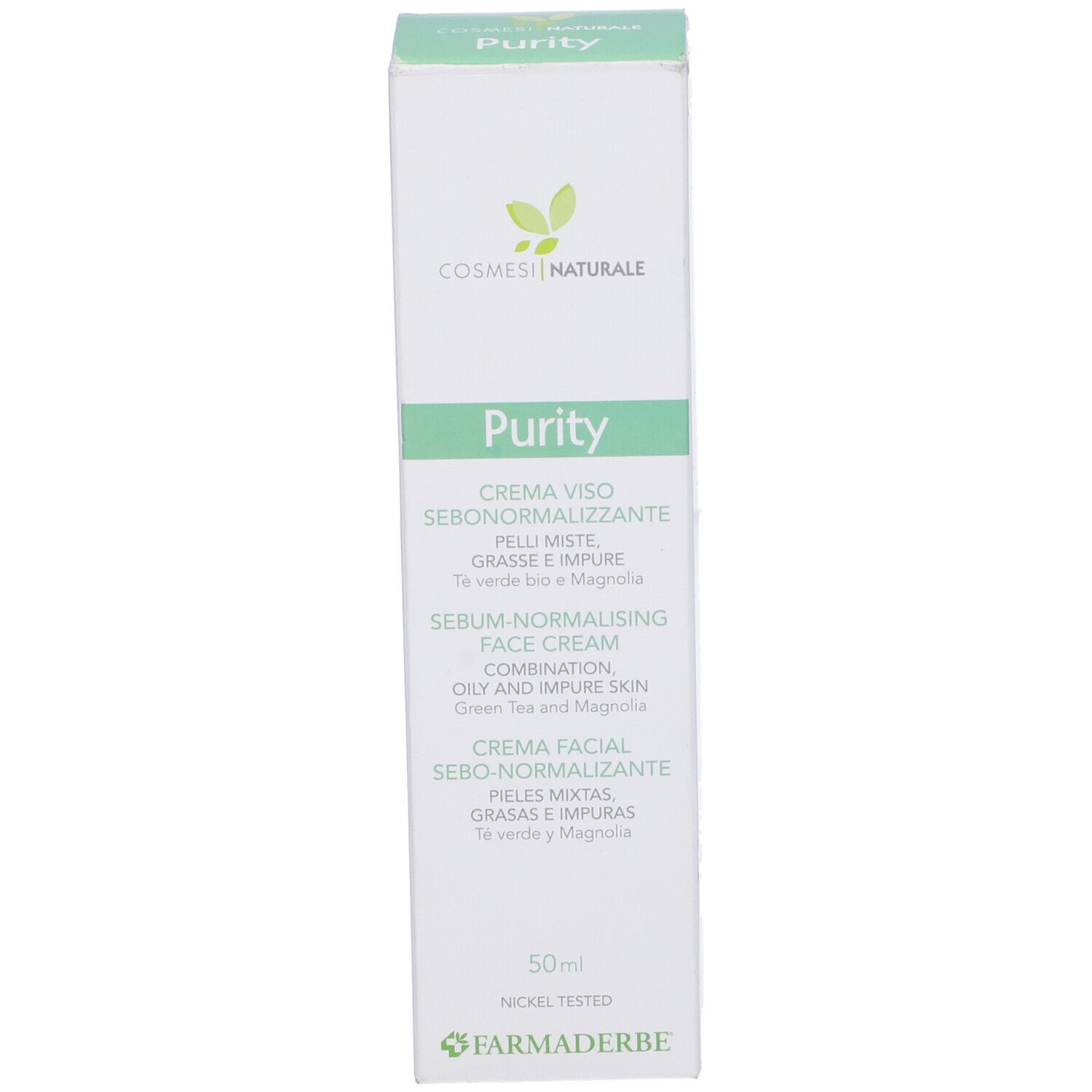 Purity Crema Viso Sebonormalizzante 50 Ml