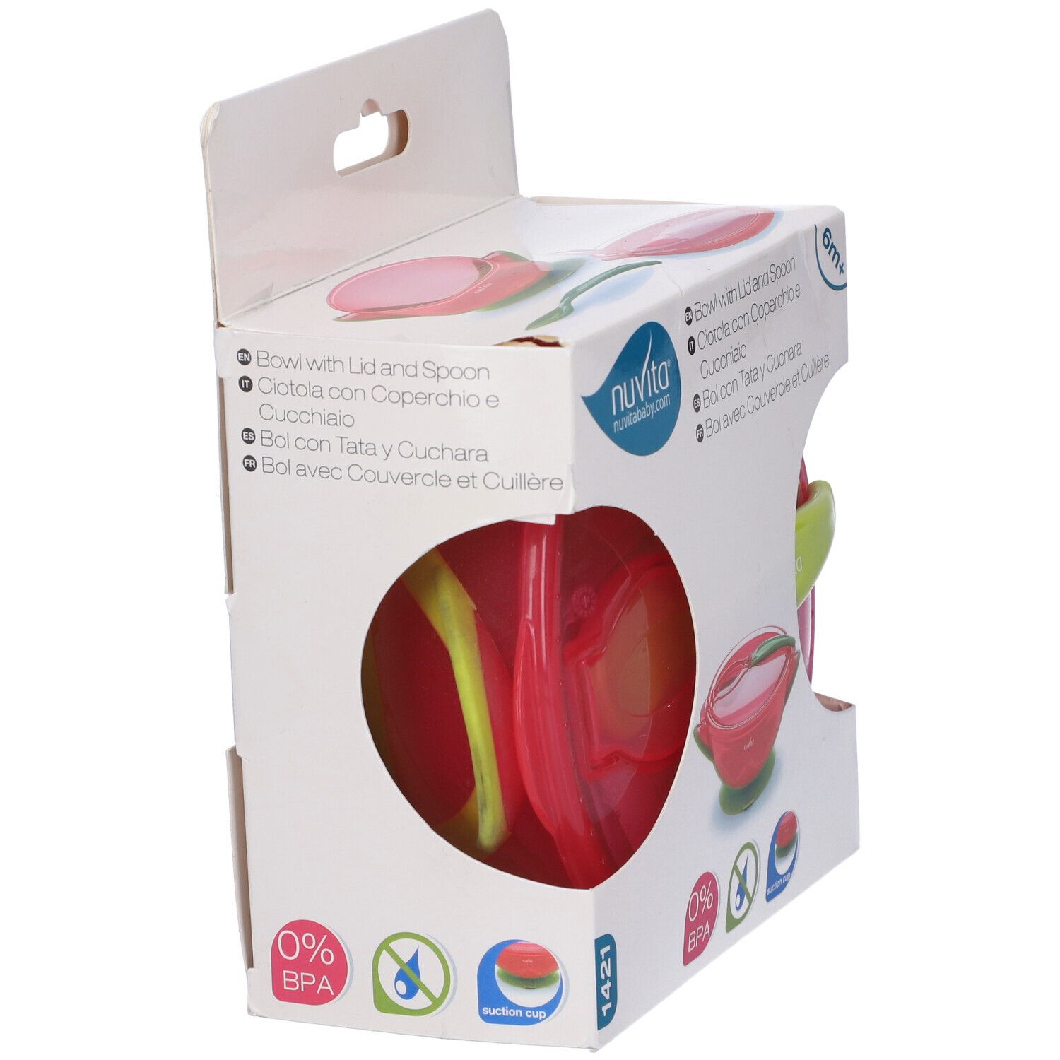 Nuvita Ciotola Con Cucchiaio Svezzamento Rosa