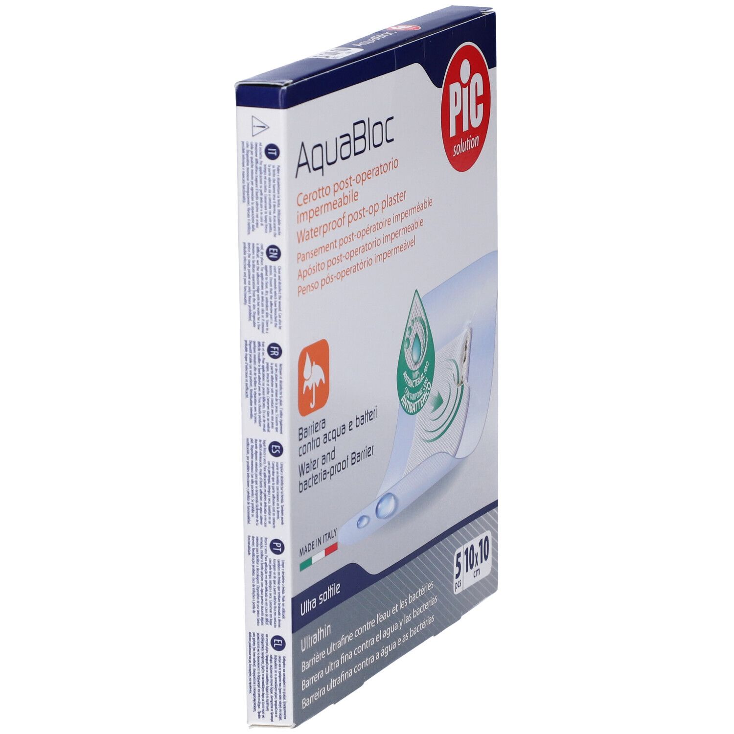 Cerotto Pic Aquabloc 10X10Cm Antibatterico 5 Pezzi