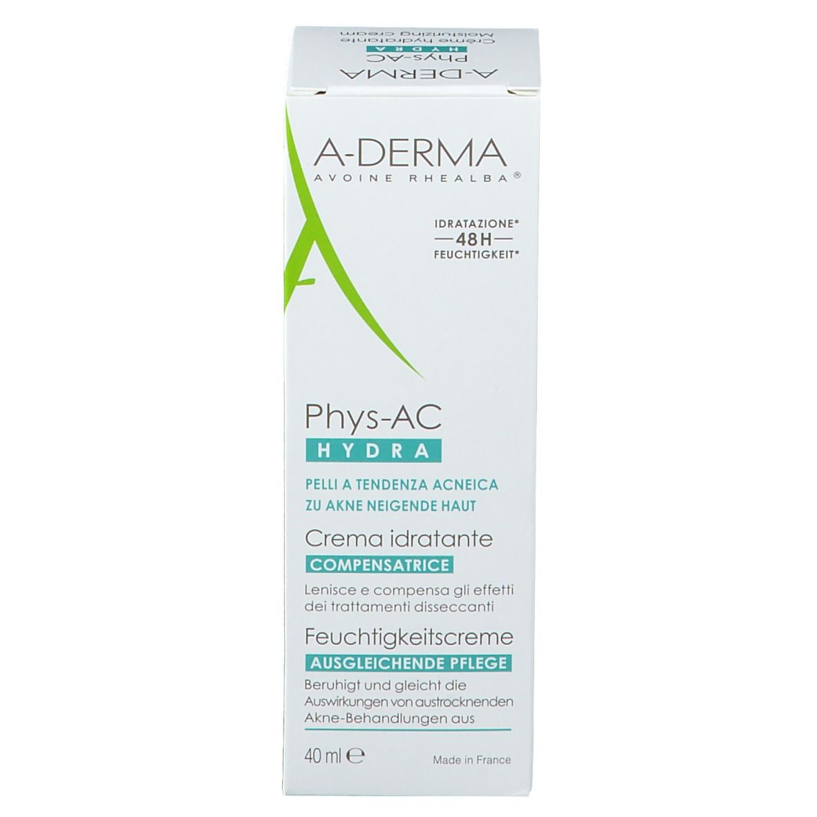 A-DERMA Phys-AC Hydra Crema Idratante Compensatrice