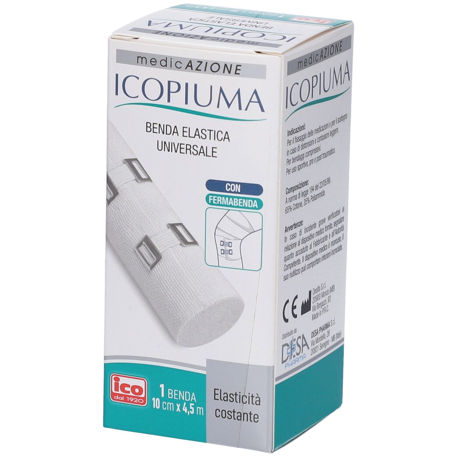 Benda Elastica Icopiuma Universale Cm 10 X 4,5 Mt 1 Pezzo