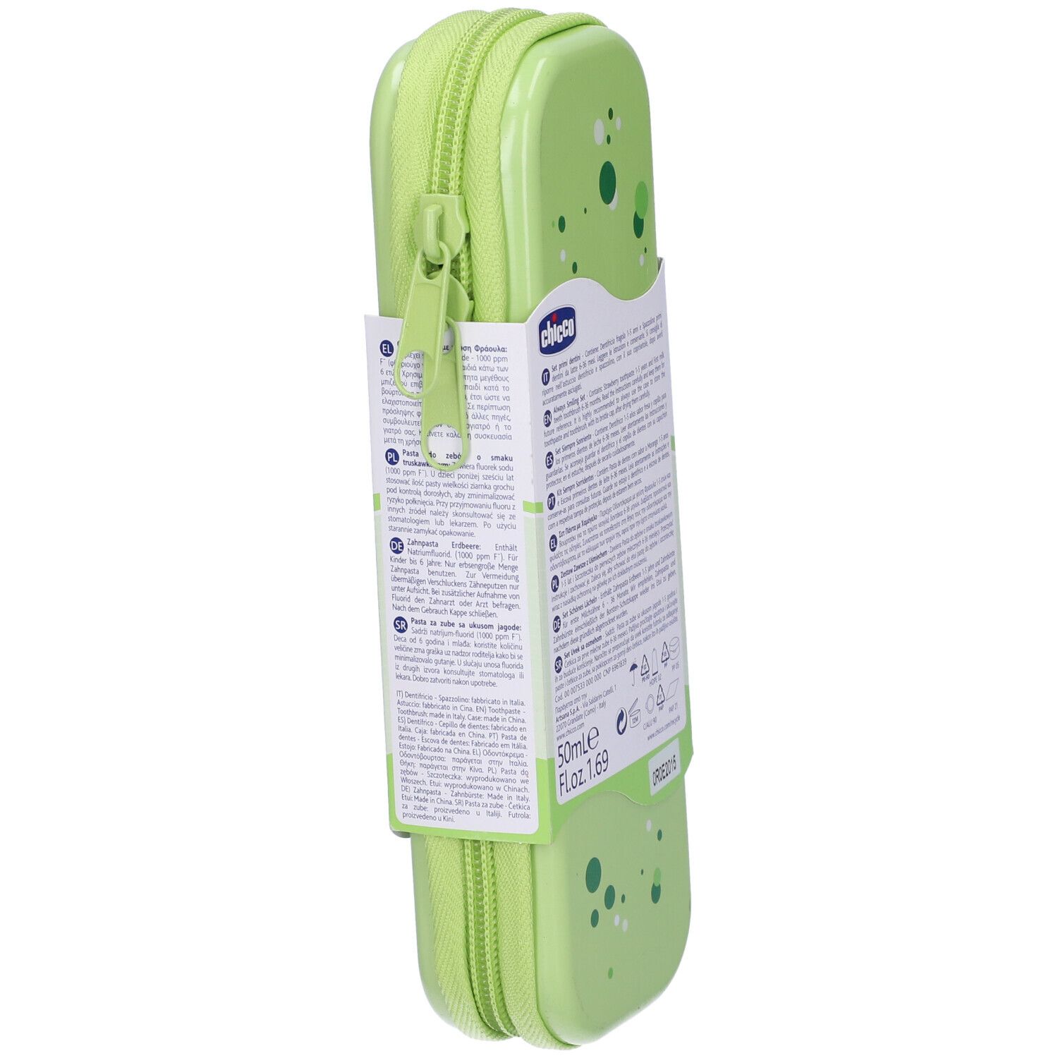 Chicco Set Dentale Verde Con Fluoro