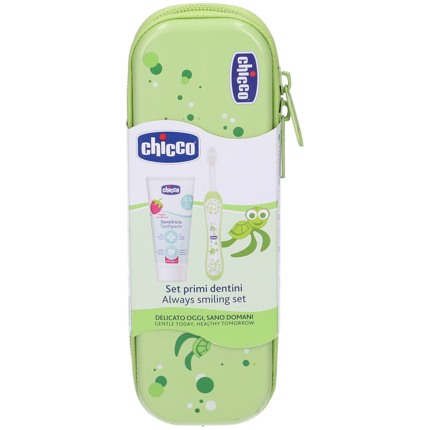 Chicco Set Dentale Verde Con Fluoro