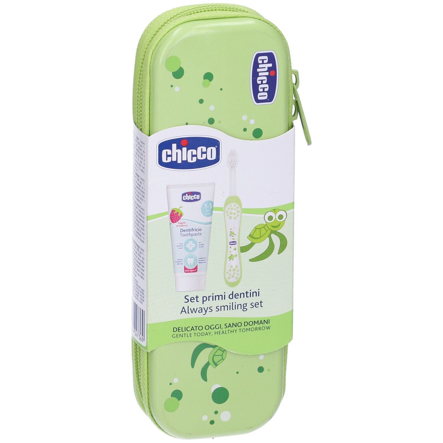 Chicco Set Dentale Verde Con Fluoro