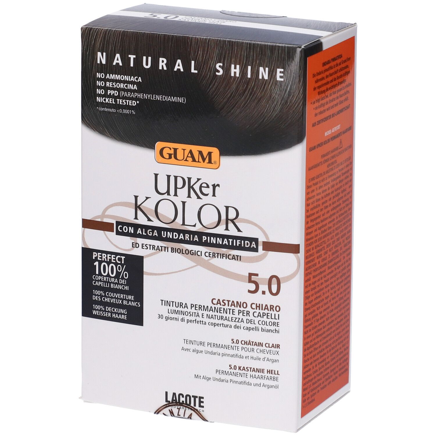 Guam Upker Kolor Tinta Capelli Castano Chiaro 5.0 Idf