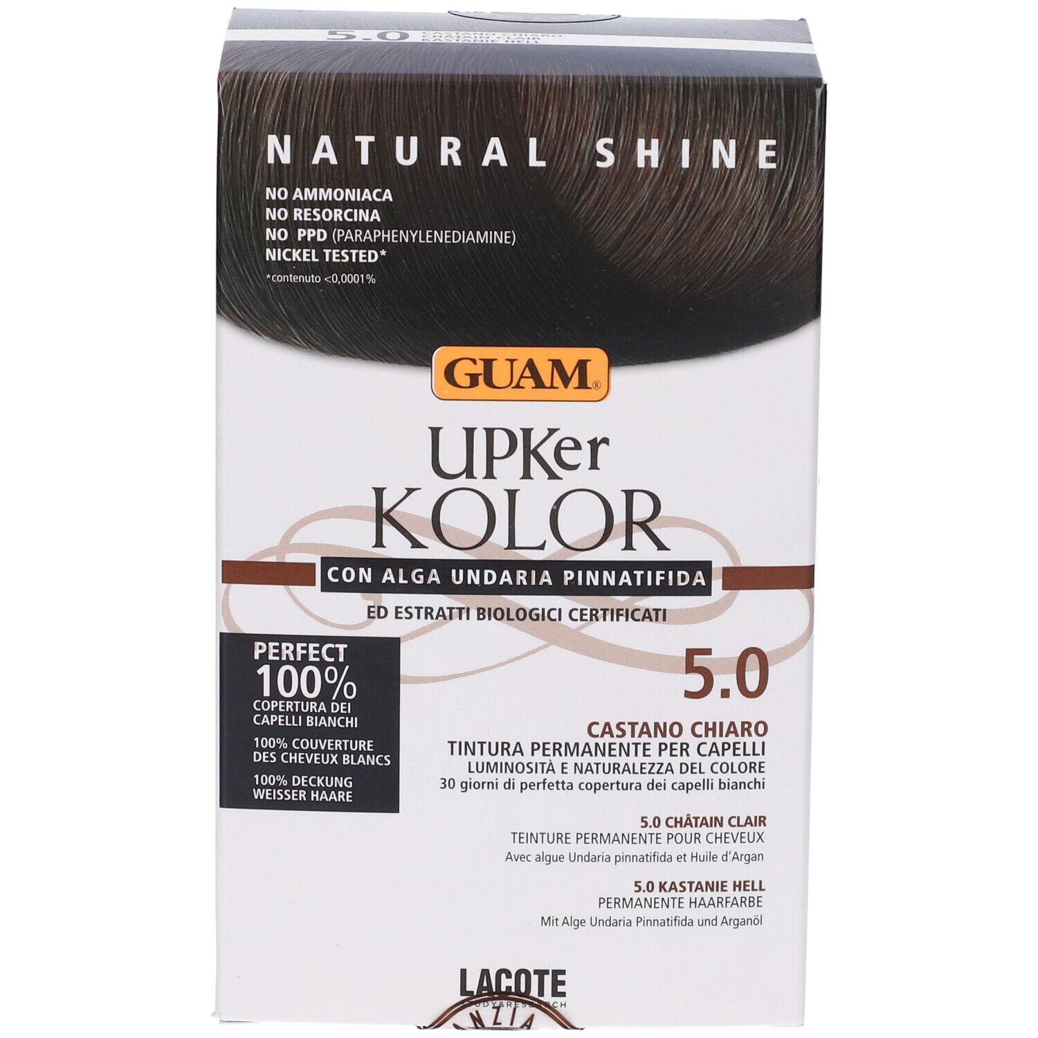 Guam Upker Kolor Tinta Capelli Castano Chiaro 5.0 Idf