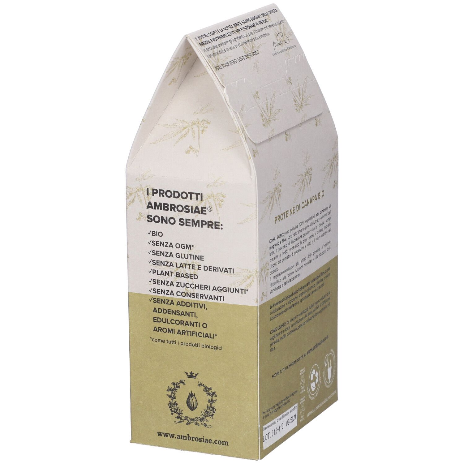 Ambrosiae Uberfood Proteine Di Canapa 200 G