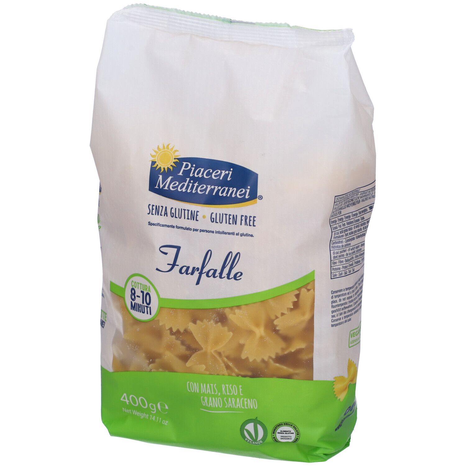 Piaceri Mediterranei Farfalle Senza Glutine